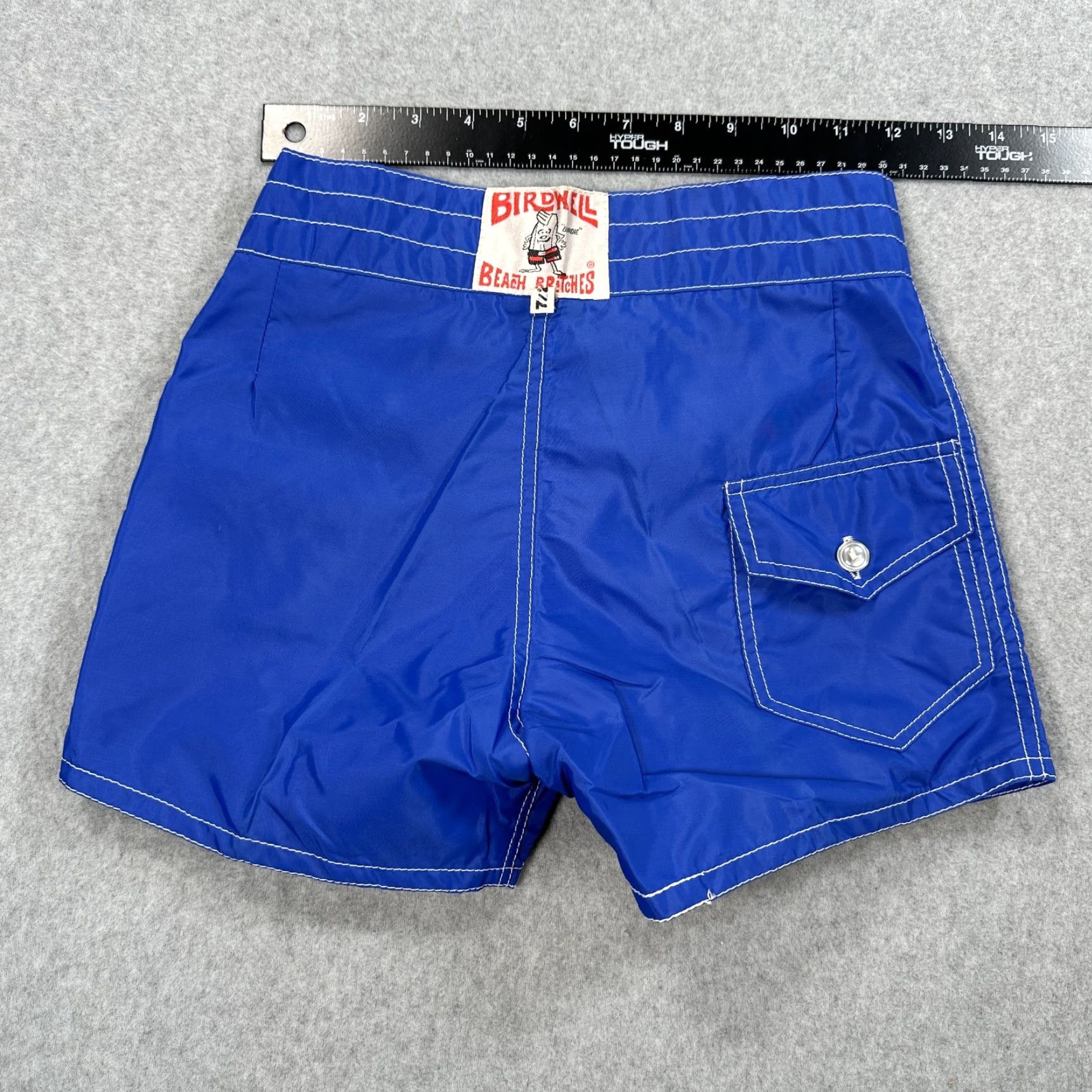 Vintage VINTAGE Birdwell Beach Britches Shorts Mens 27 Blue Boardshorts Lace Up Surf Swim New Size US 27 - 4 Thumbnail