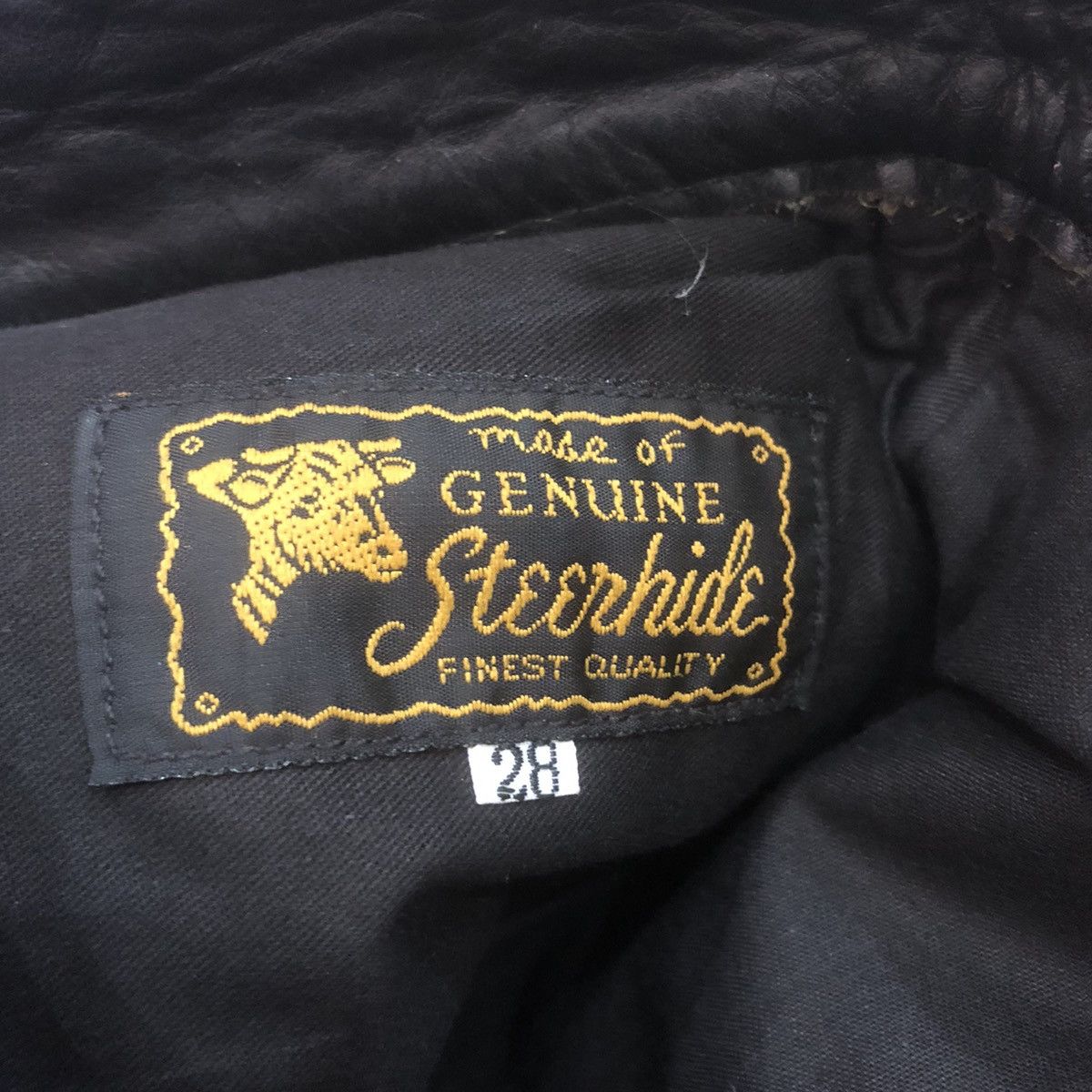 Aero Leathers × Cowboy Equipment × Leather Aero Steerhide Leather Pants Size US 27 - 9 Thumbnail