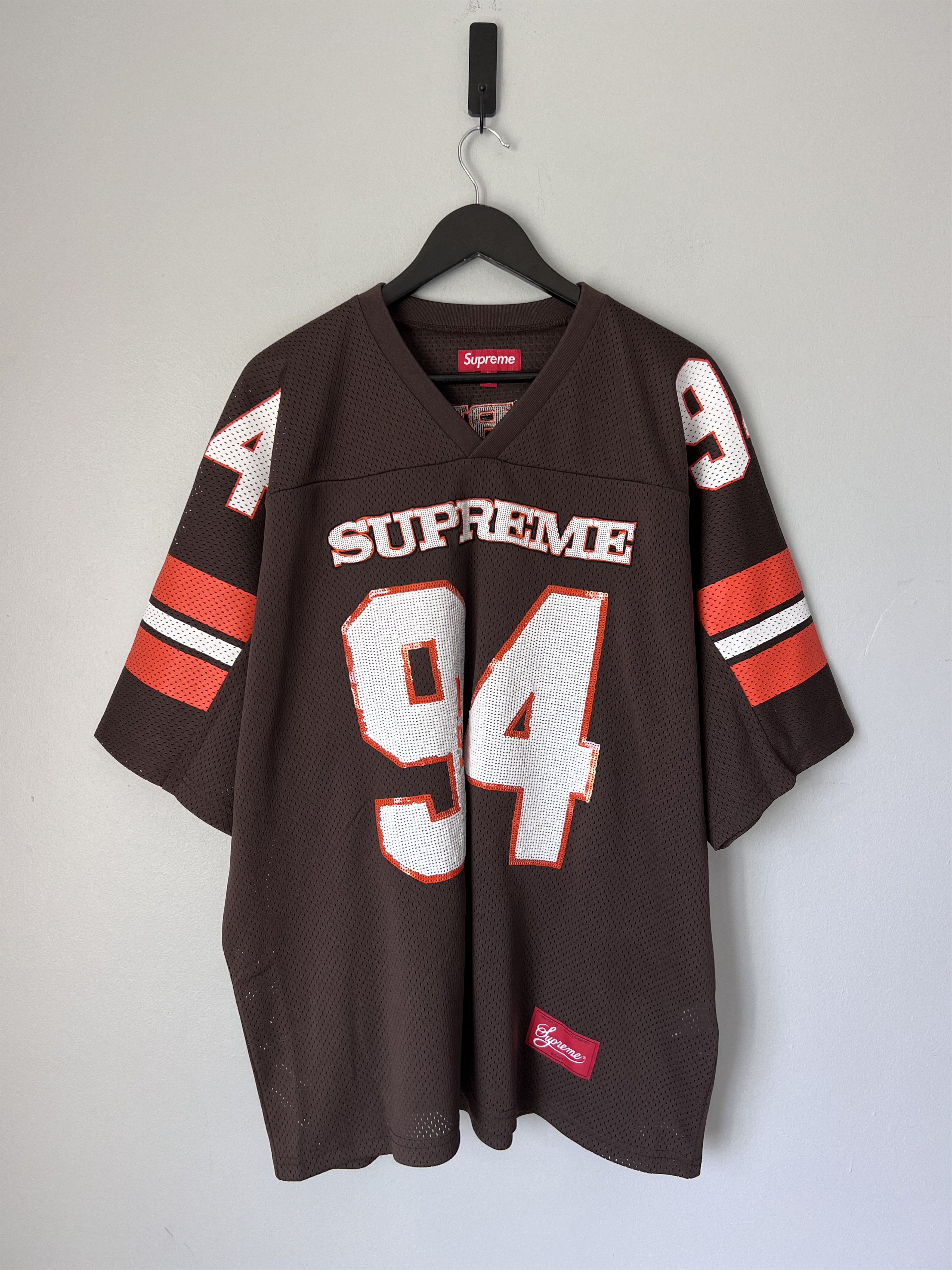 Supreme Sequin Football Jersey 94 ブラウン Supreme Sequin Football Jersey (FW25) - $128