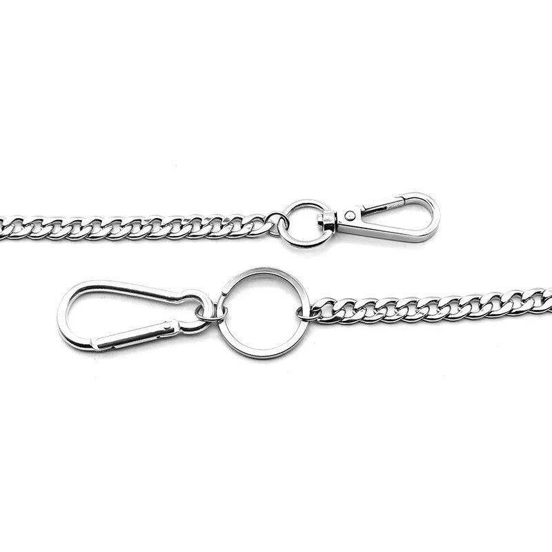 Vintage Stainless Steel Punk Hip-hop Trendy Belt Waist Key Ring Size ONE SIZE - 5 Thumbnail