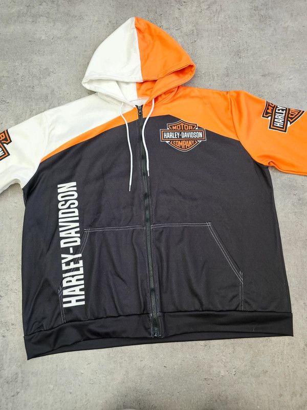Harley Davidson × Vintage Boxy oversize blouse ZIP Harley Davidson Hoodie Rap size XL Size US XL / EU 56 / 4 - 3 Thumbnail