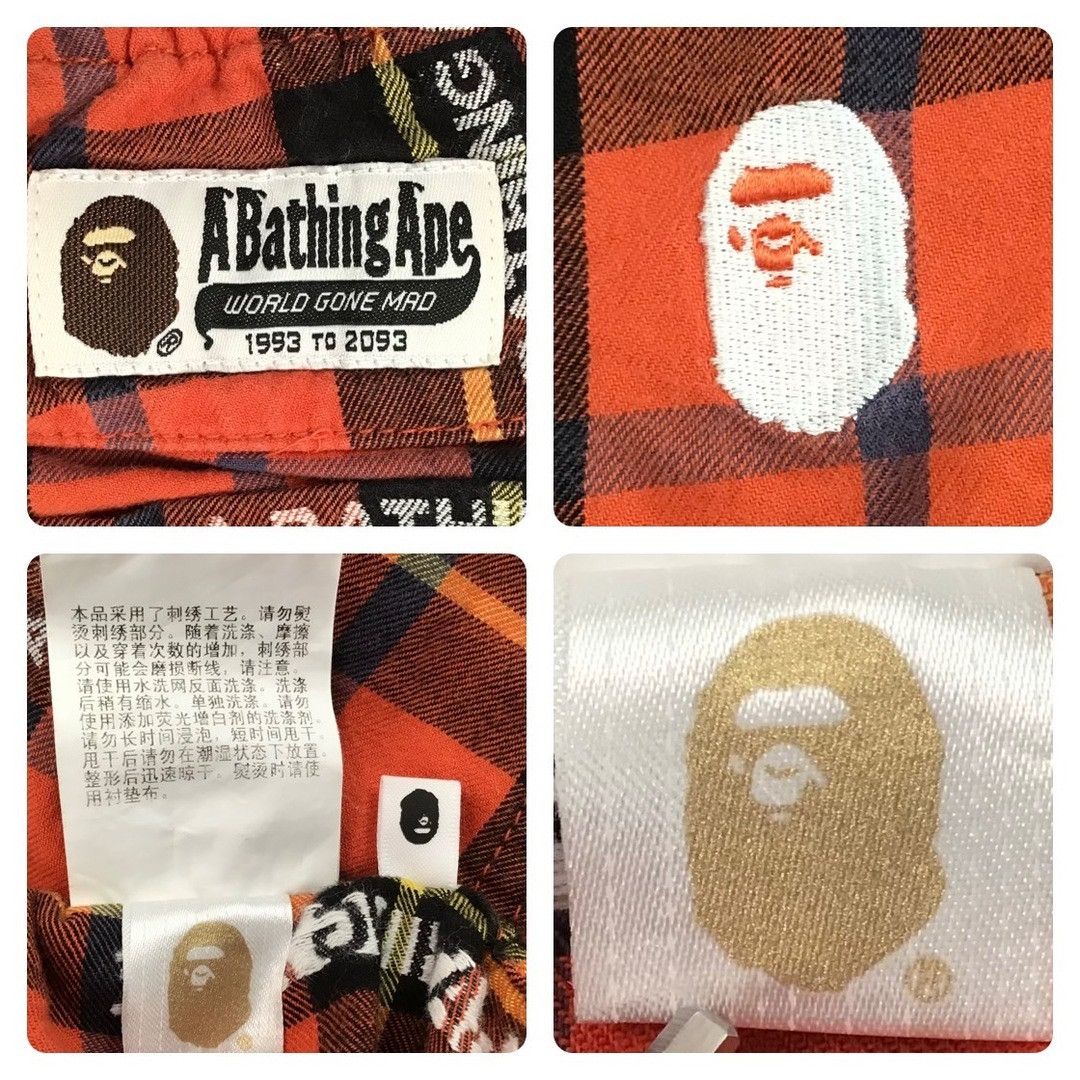 Bape BAPE Check shorts a bathing ape ★size L Size US 34 / EU 50 - 7 Thumbnail