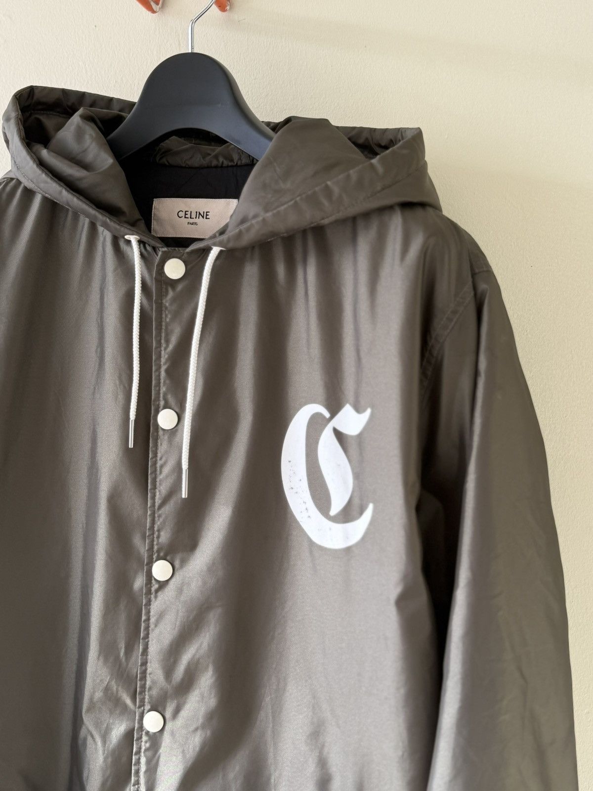 Celine Celine Logo Print Coach Jacket Size US M / EU 48-50 / 2 - 3 Thumbnail