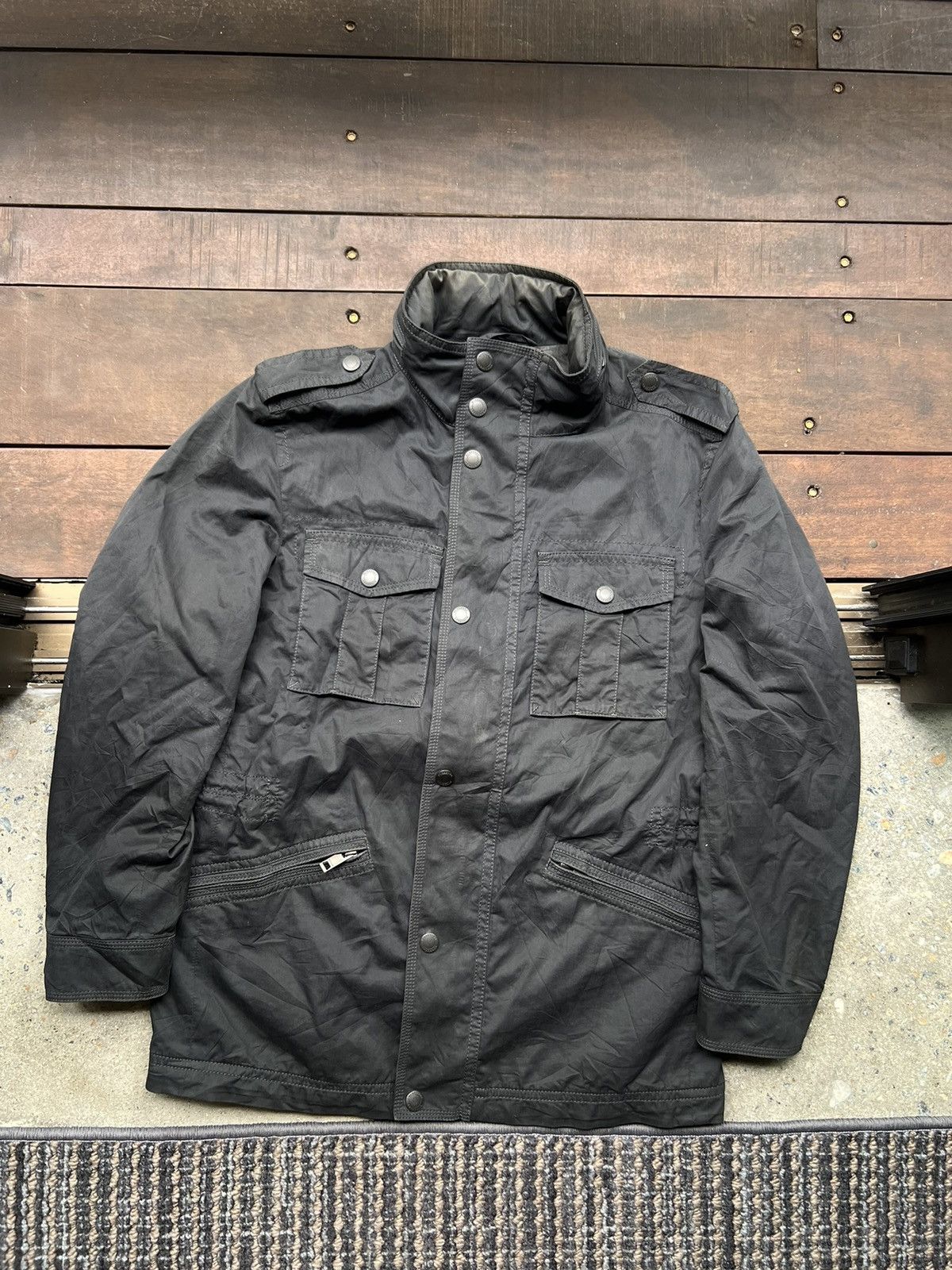 Burberry 00’s BURBERRY LONDON MILITARY ARMY FIELD JACKET RARE Size US XL / EU 56 / 4 - 3 Thumbnail