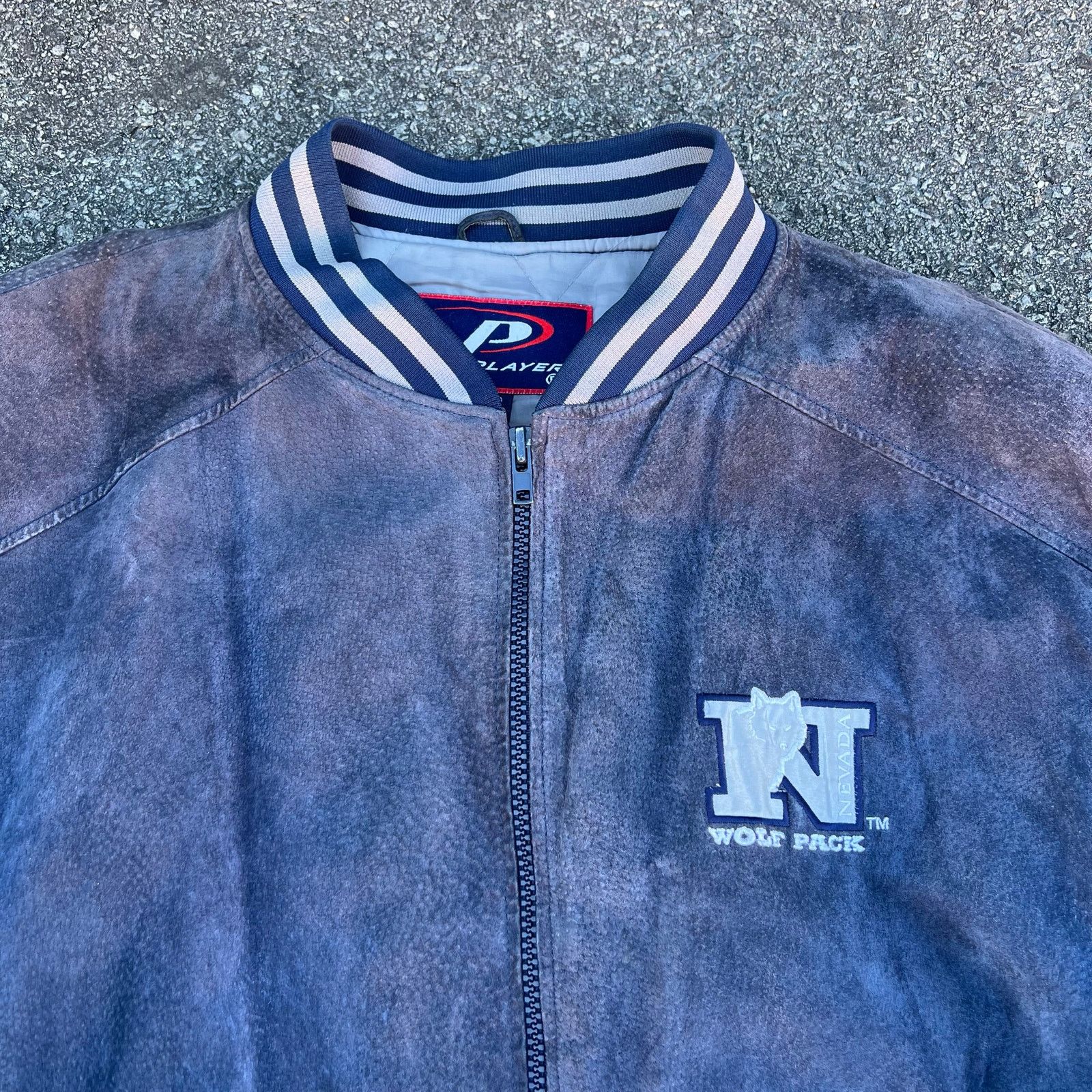 Vintage Vintage ProPlayer Wolf Pack SUEDE LEATHER Varsity Jacket XXL Size US XXL / EU 58 / 5 - 2 Thumbnail