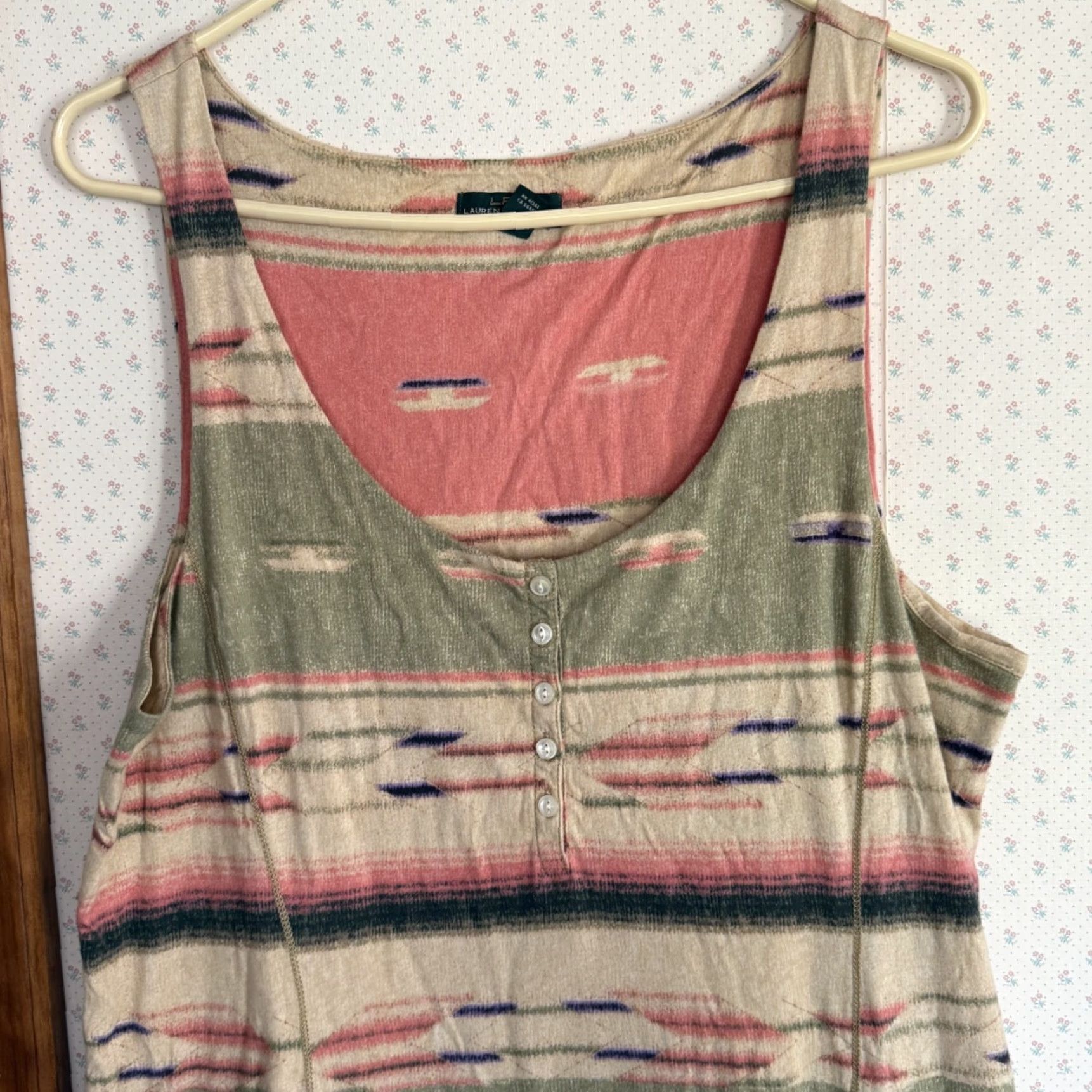 Ralph Lauren Lauren Ralph Lauren Maxi Dress Womens Large Southwestern Aztec Cowgirl Boho Long Size L / US 10 / IT 46 - 4 Thumbnail