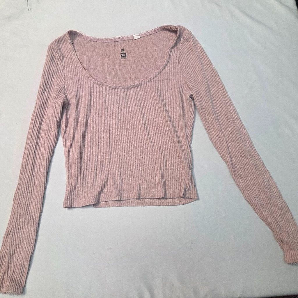 Other SWS Essentials Women Small-pink-long sleeve-Crop top-Y2K- Size S / US 4 / IT 40 - 1 Thumbnail
