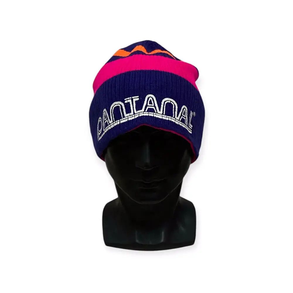 Japanese Brand Vintage Pantanal Stripe Design Beanie Hat Size ONE SIZE - 1 Thumbnail