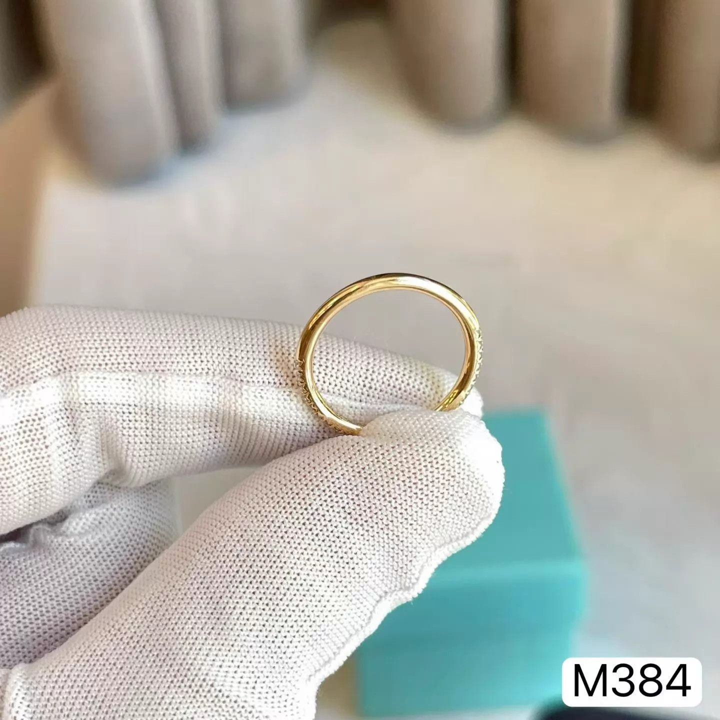 Tiffany & Co. Tiffany Rose Gold Diamond Ring Size 47 (New, Boxed) Size ONE SIZE - 7 Thumbnail