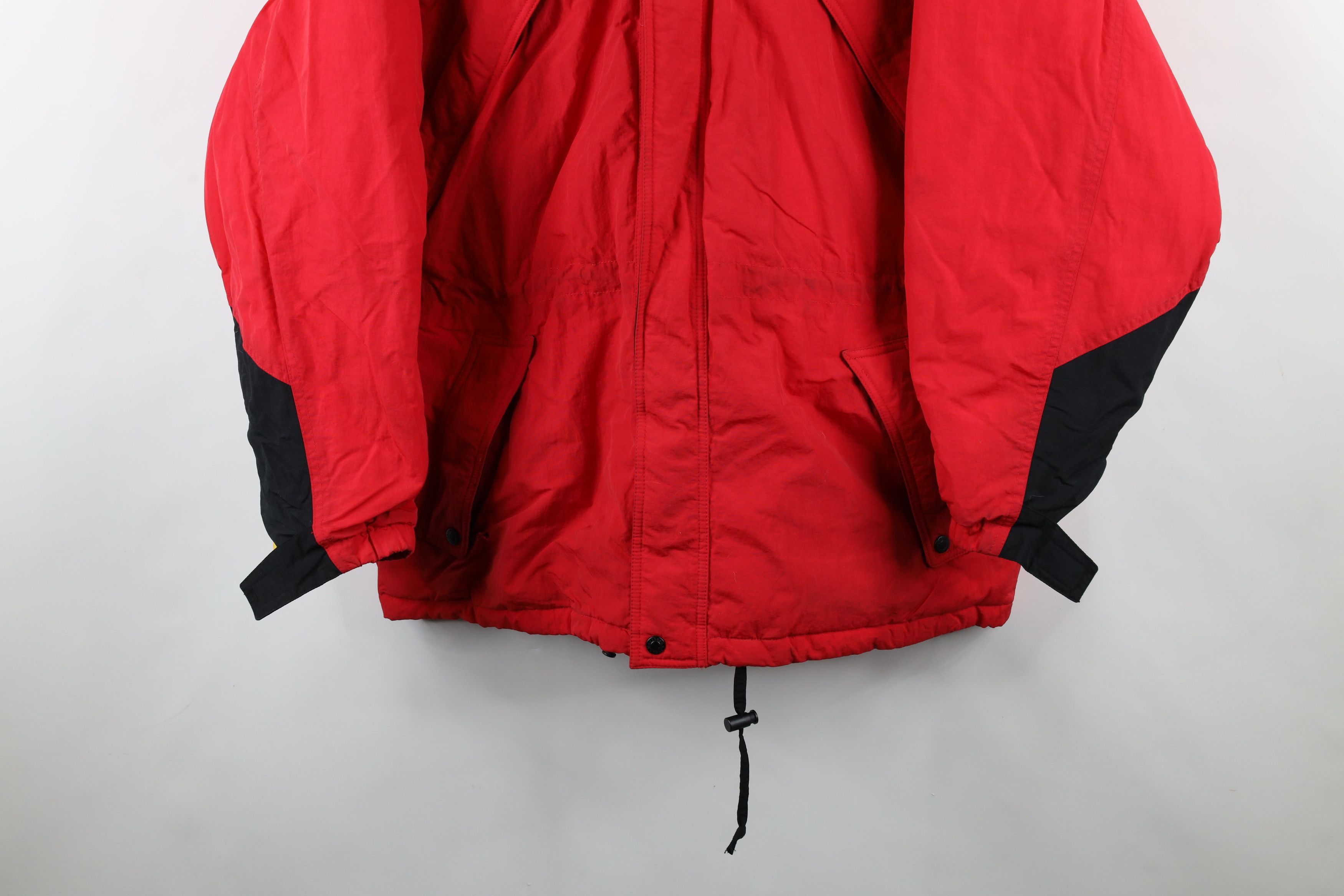 Marlboro × Vintage Vintage 90s Marlboro Duck Down Fill Hooded Puffer Jacket Red Size US XL / EU 56 / 4 - 3 Thumbnail