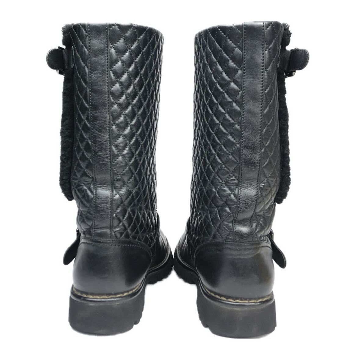 Chanel Chanel Karl Lagerfeld moto boots Size US 9 / IT 39 - 9 Thumbnail