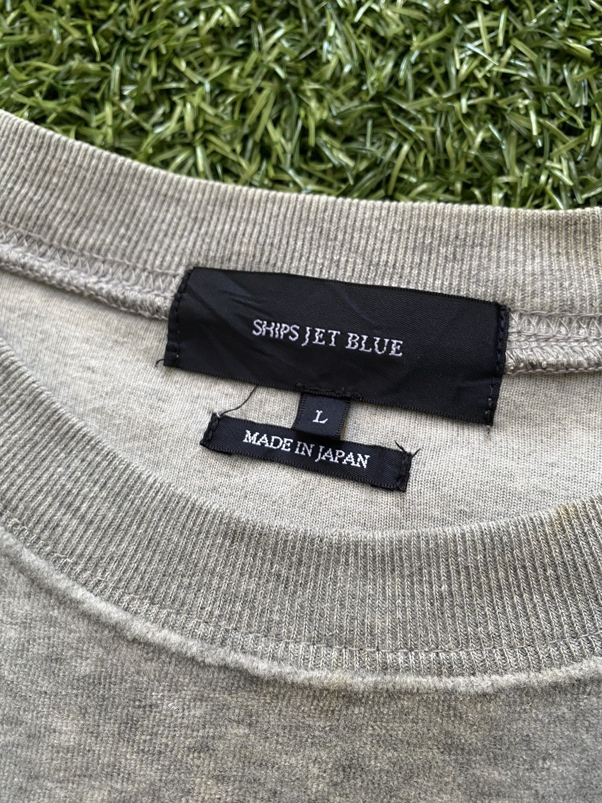 Ships Jet Blue Ships Jet Blue Suede Sweatshirt Size US L / EU 52-54 / 3 - 5 Thumbnail