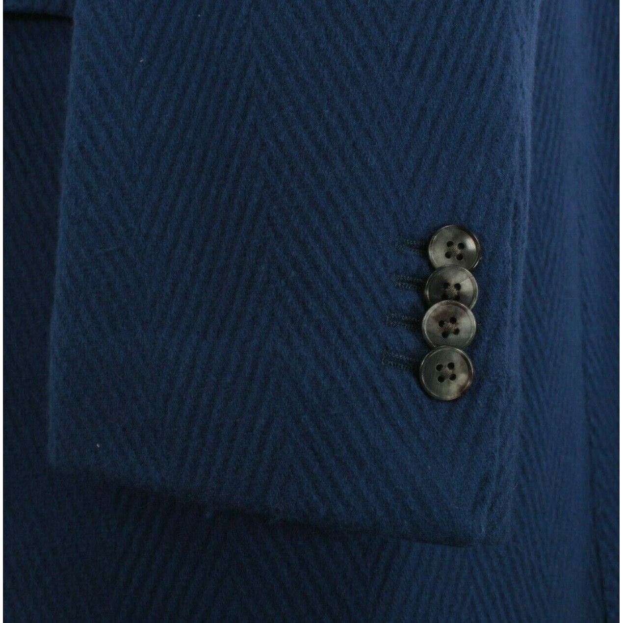 Boglioli Boglioli Coat Size XL US In Blue Wool Blend Size US XL / EU 56 / 4 - 3 Thumbnail