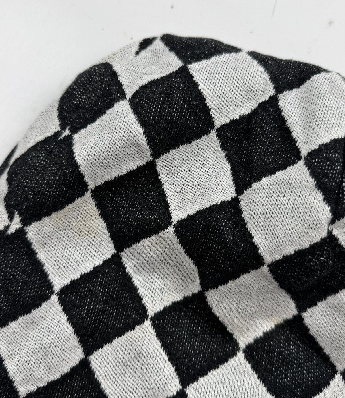 Japanese Brand made in japan checkered beanie hat tc43 Size ONE SIZE - 3 Thumbnail