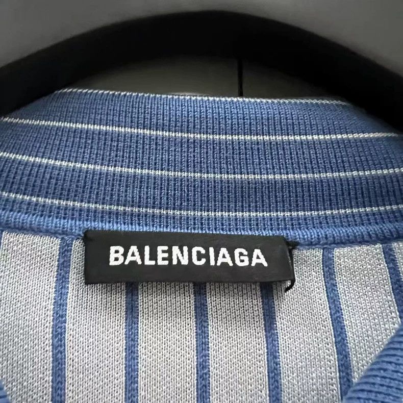 Balenciaga Balenciaga Striped Belted Long Sleeve Shirt Size US L / EU 52-54 / 3 - 4 Thumbnail