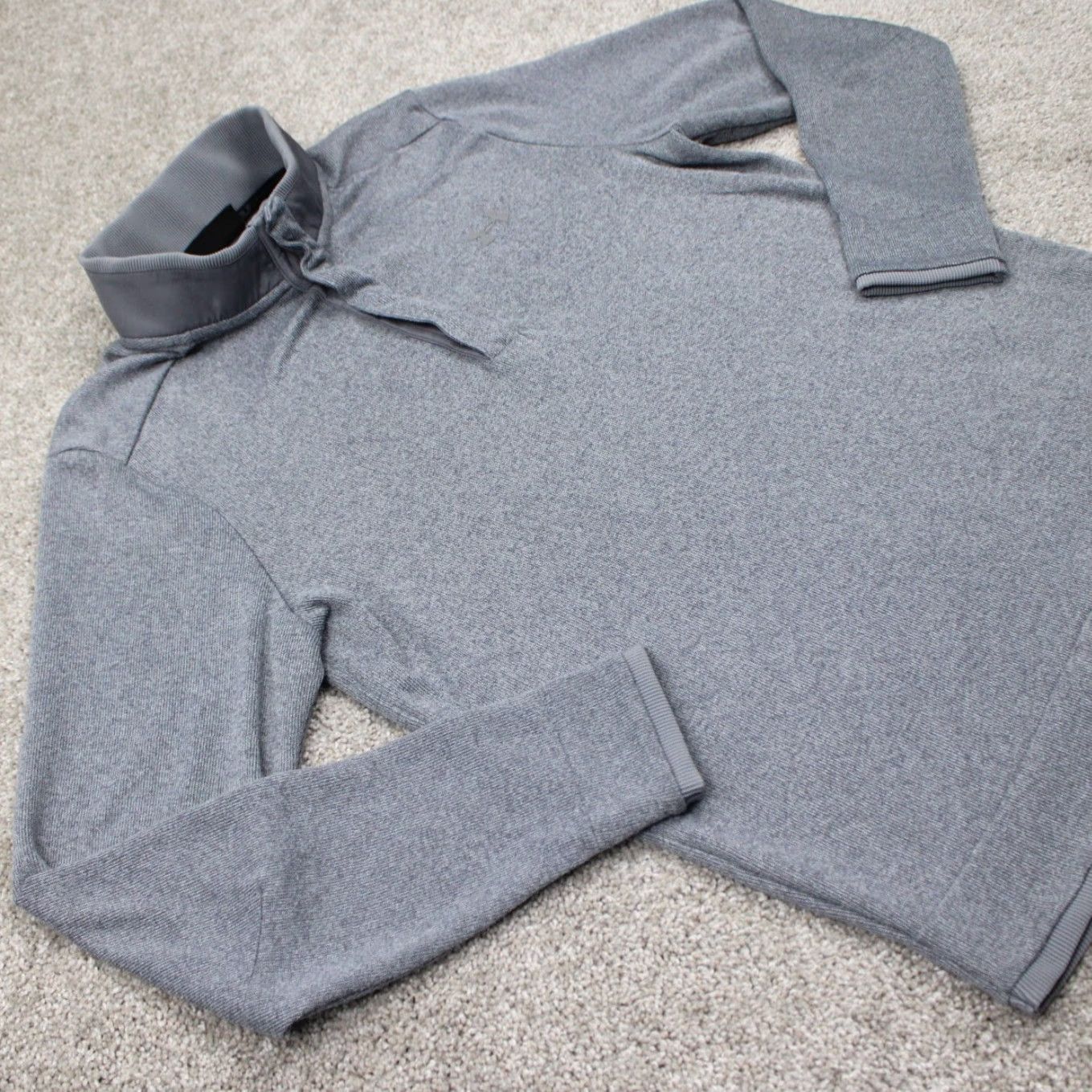Under Armour Under Armour Sweatshirt Mens Medium Gray UA Coldgear Loose Fit 1/4 Zip L/S Jacket Style Pullover Regular Fit 1/4 Zip Sports Gear Hoodie Size US M / EU 48-50 / 2 - 6 Thumbnail