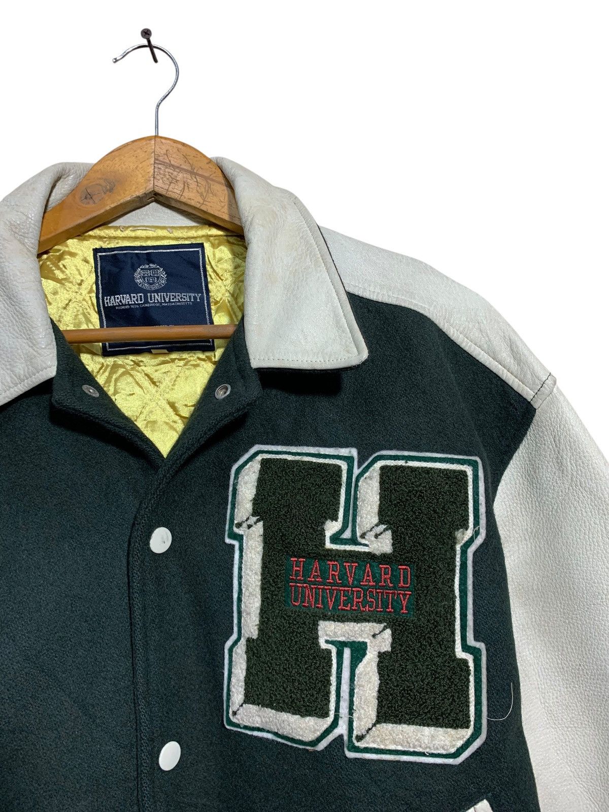 Vintage 🔥VTG HARVARD UNIVERSITY VARSITY JACKETS WOOL/LEATHER Size US M / EU 48-50 / 2 - 8 Thumbnail