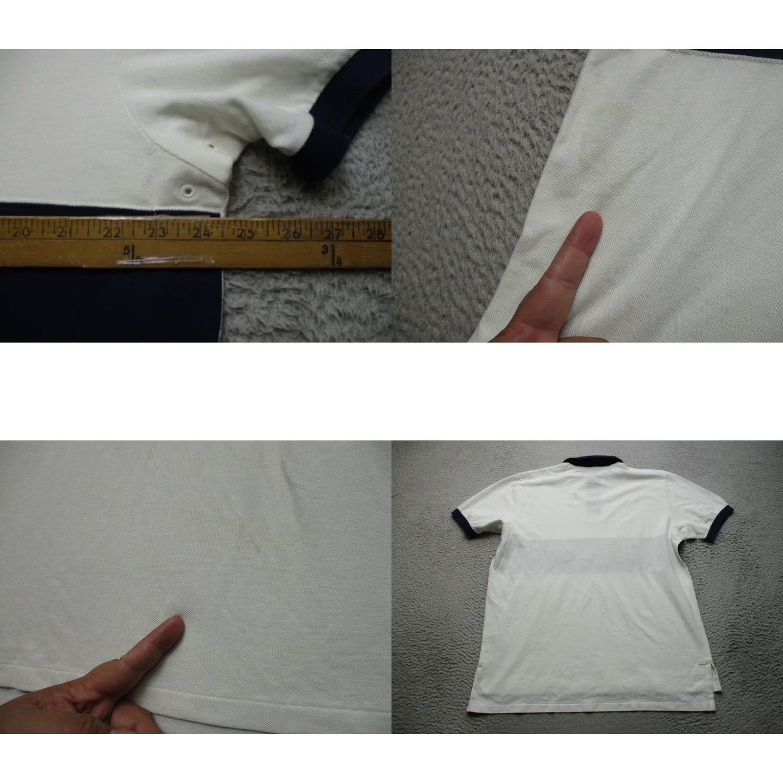 Polo Ralph Lauren Vintage Ralph Lauren Polo Shirt Mens XL White Stripe PRLC 67 Crown Rugby Size US XL / EU 56 / 4 - 8 Thumbnail