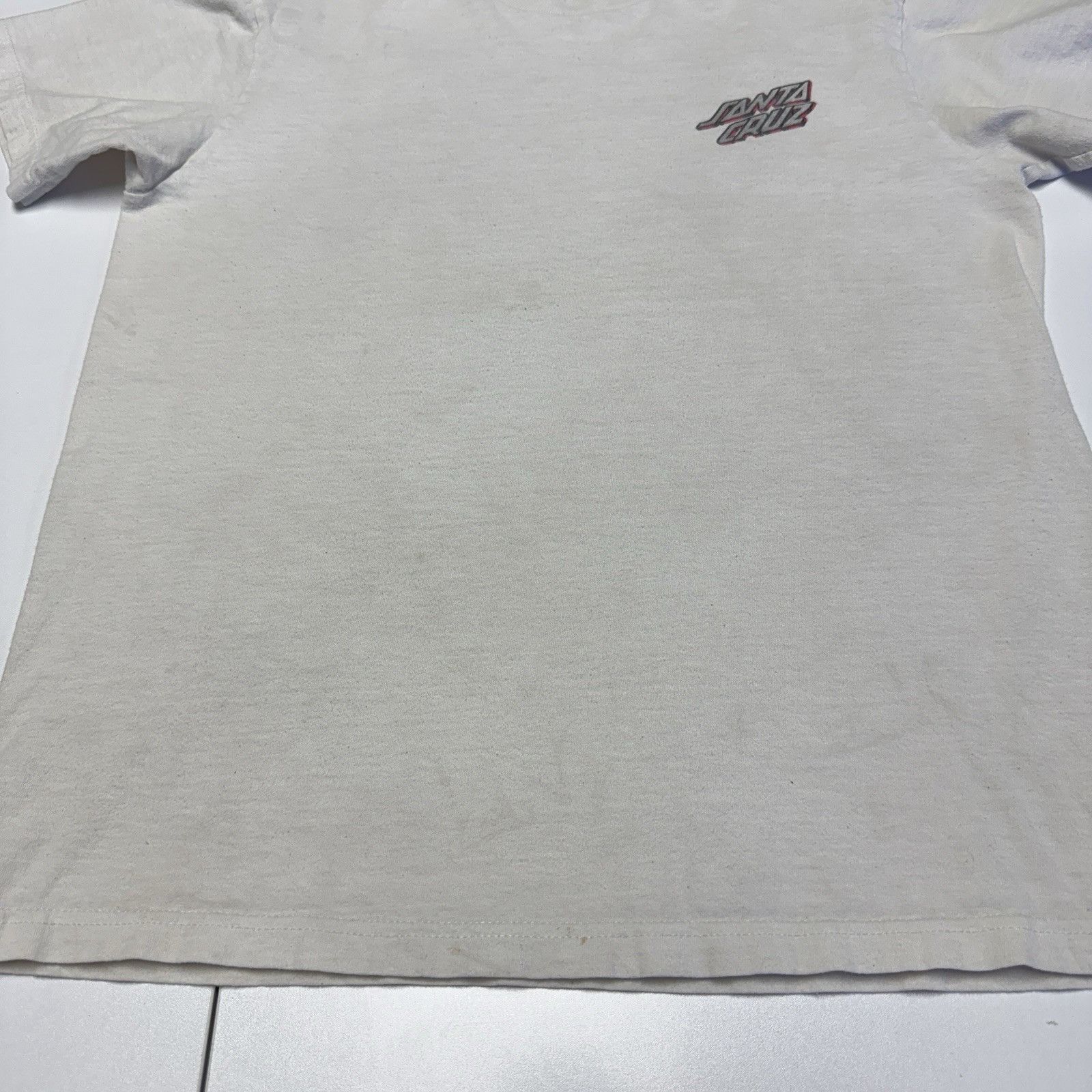 Santa Cruz Skateboards Vintage 90s Santa Cruz Skateboards NHS T Shirt Men’s White Size US M / EU 48-50 / 2 - 7 Thumbnail