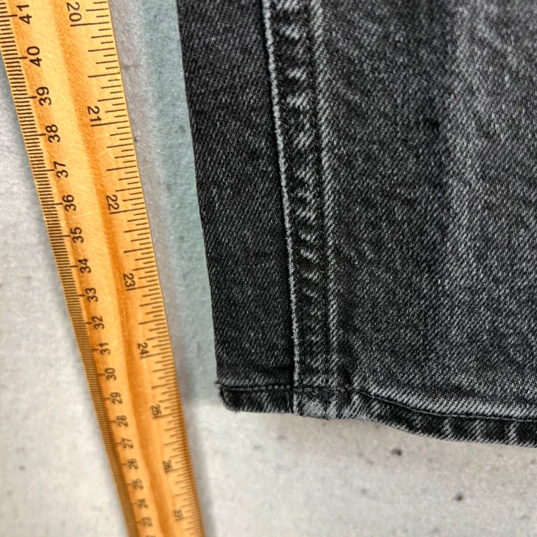 Agolde AGOLDE Womens 29 Riley High-Rise Straight Leg Jeans Washed Black Denim Jeans Regular 5-Pocket Style Straight Womens Size 29" - 7 Thumbnail