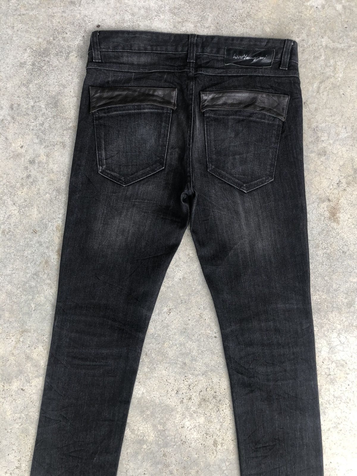 Wooyoungmi Wooyoungmi Leather Pocket Distressed Skinny Jeans Size US 32 / EU 48 - 8 Thumbnail