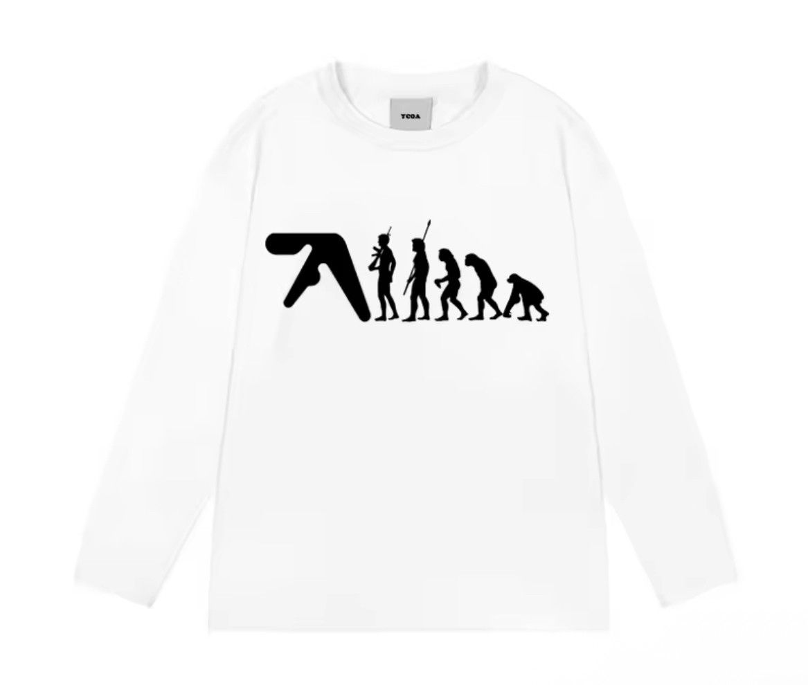 Japanese Brand Y2K Streetwear Aphex Twin Evolve Long Sleeve T-Shirt Size US M / EU 48-50 / 2 - 1 Thumbnail