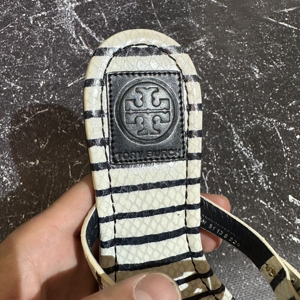 Tory Burch TORY BURCH MILLER Leather Sandal Stripe Size 6 Size US 6 / IT 36 - 14 Thumbnail