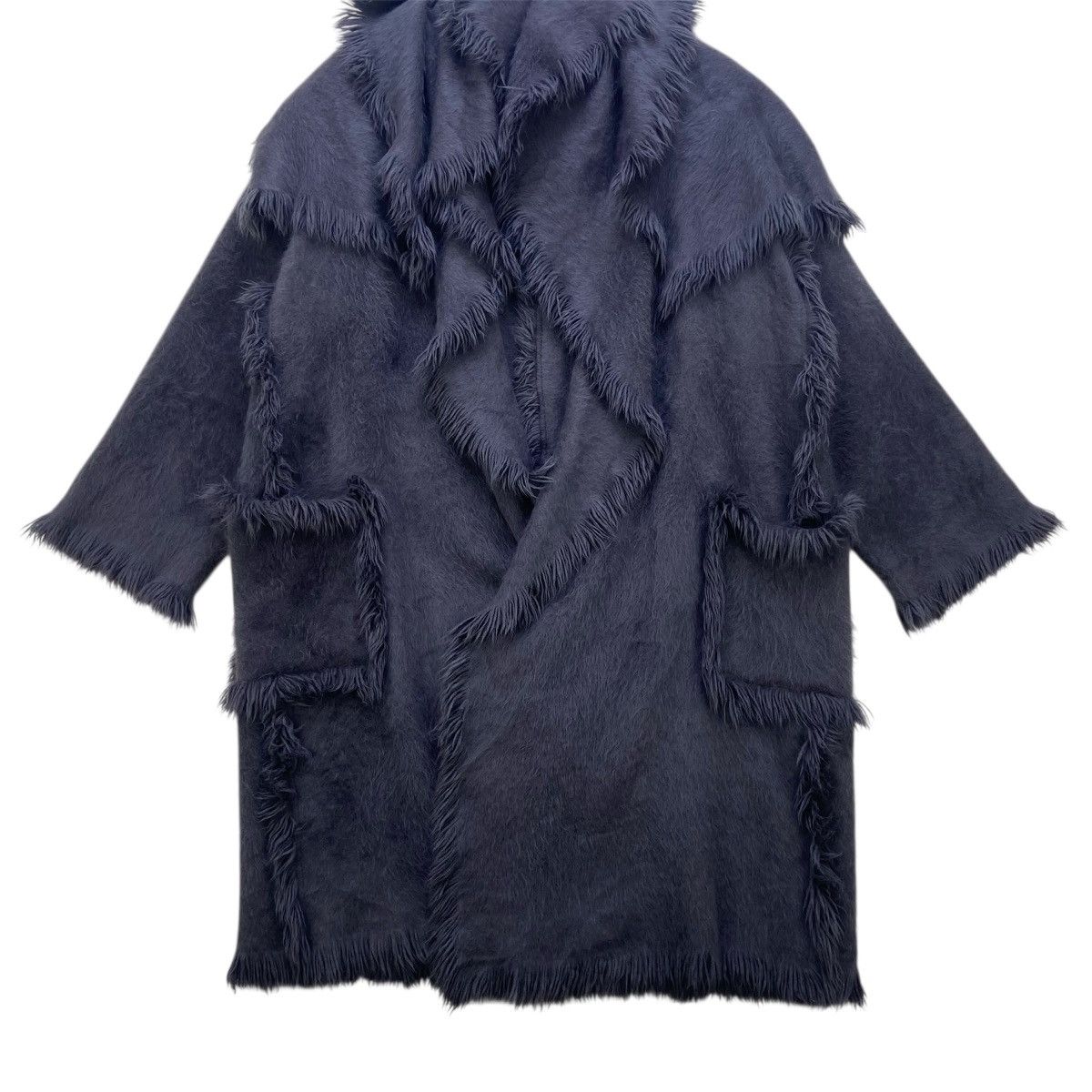Japanese Brand 🔥Japanese Brand Yukiko Hanai Buttonless Angora Wool Size L / US 10 / IT 46 - 3 Thumbnail