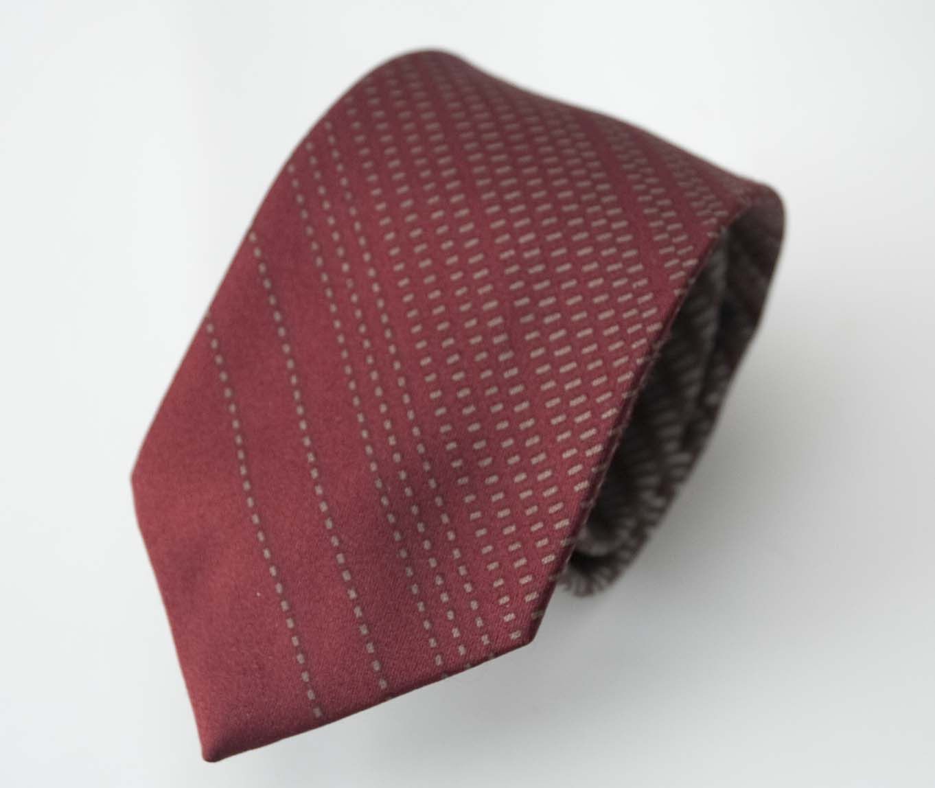 Christian Dior Monsieur × Vintage Christian Dior Monsieur Tie Vintage Polyester Burgundy Size ONE SIZE - 4 Thumbnail