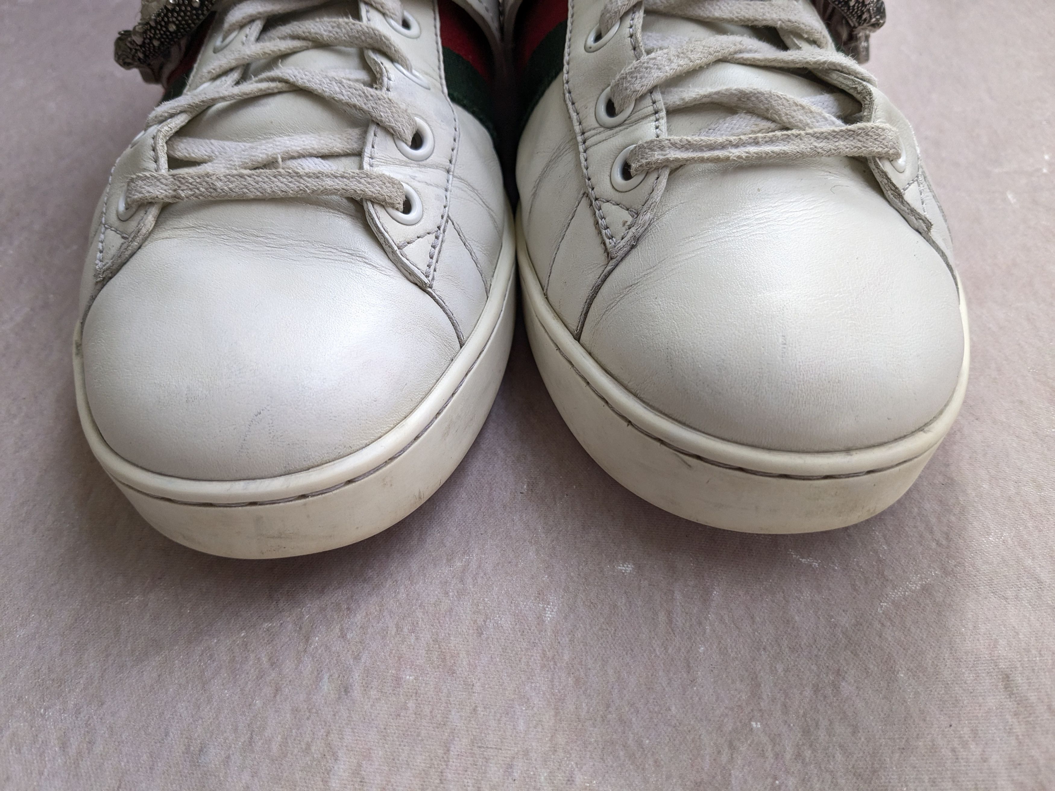 Gucci Gucci Ace Sneakers White Leather High Tops 8.5 Dionysus Size US 8.5 / EU 41-42 - 2 Thumbnail
