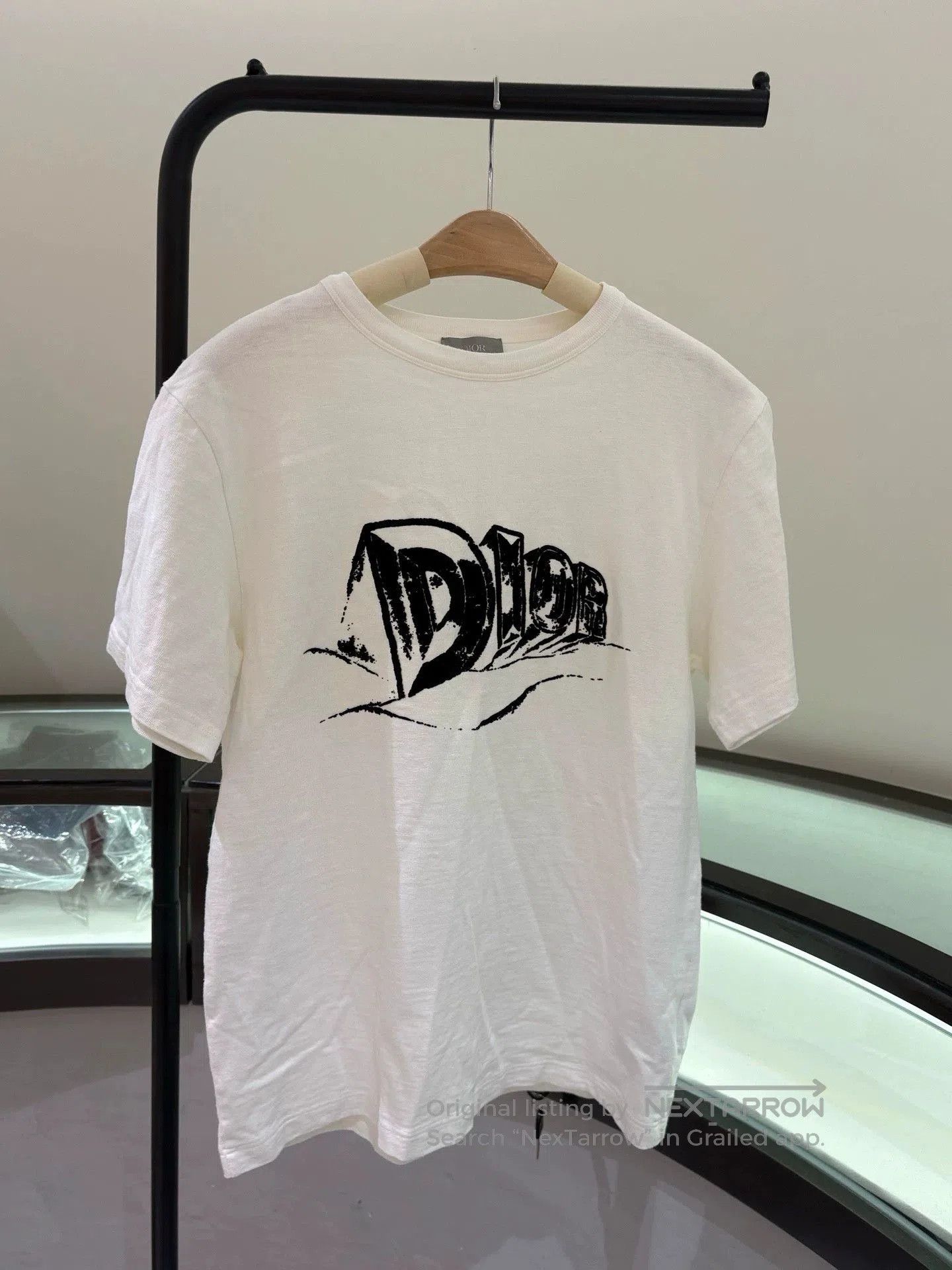 Dior Homme グラフィックTシャツ Dior Dior Homme Graffiti Logo T-Shirt Stussy Large | Grailed