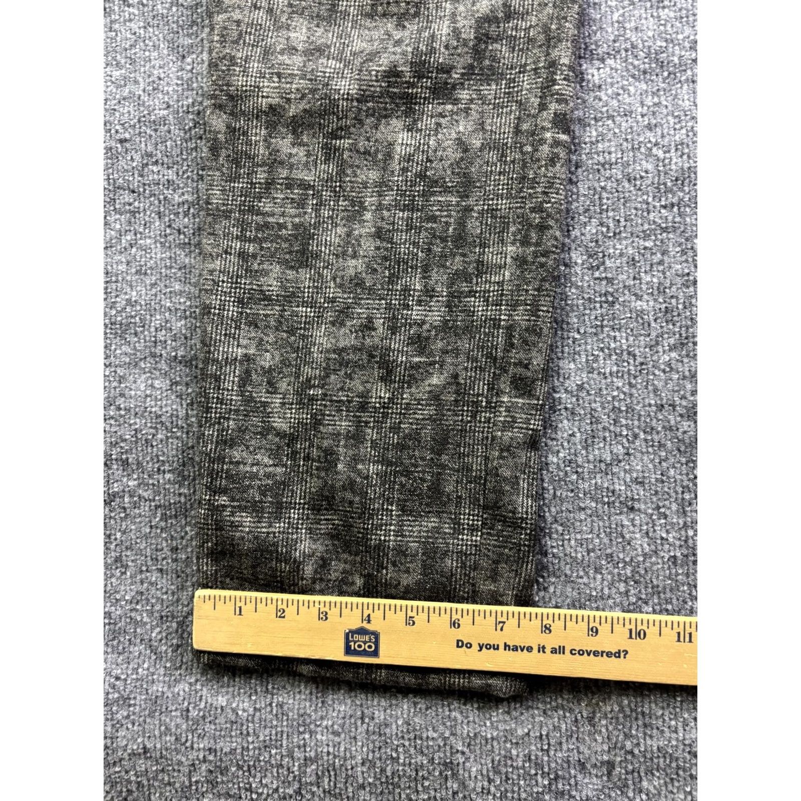 Michael Kors Michael Kors Dress Pants Womens 6 Gray Wool Plaid Tweed Pleated Cuffed Italy Size 28" / US 6 / IT 42 - 6 Thumbnail