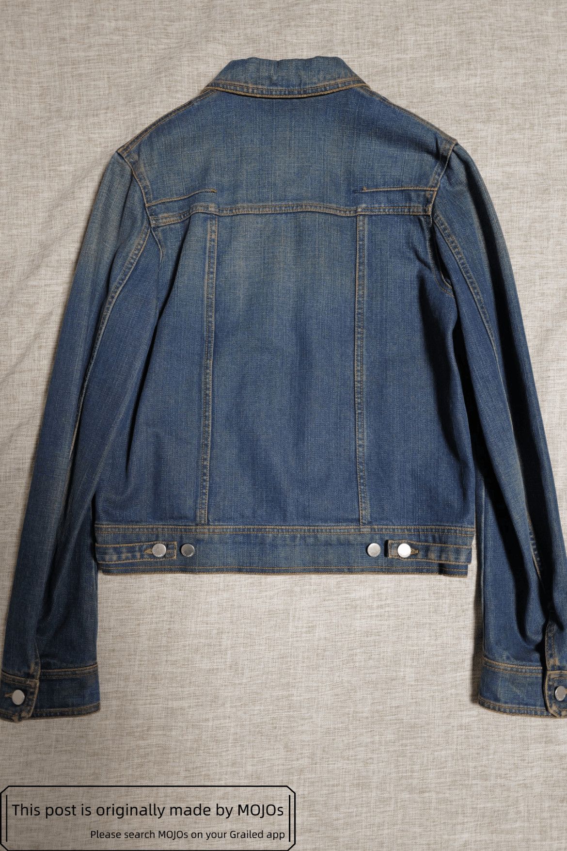 Dior Sz 46 Dior Homme 05SS Orange Overdyed Denim Jacket Size US S / EU 44-46 / 1 - 2 Thumbnail
