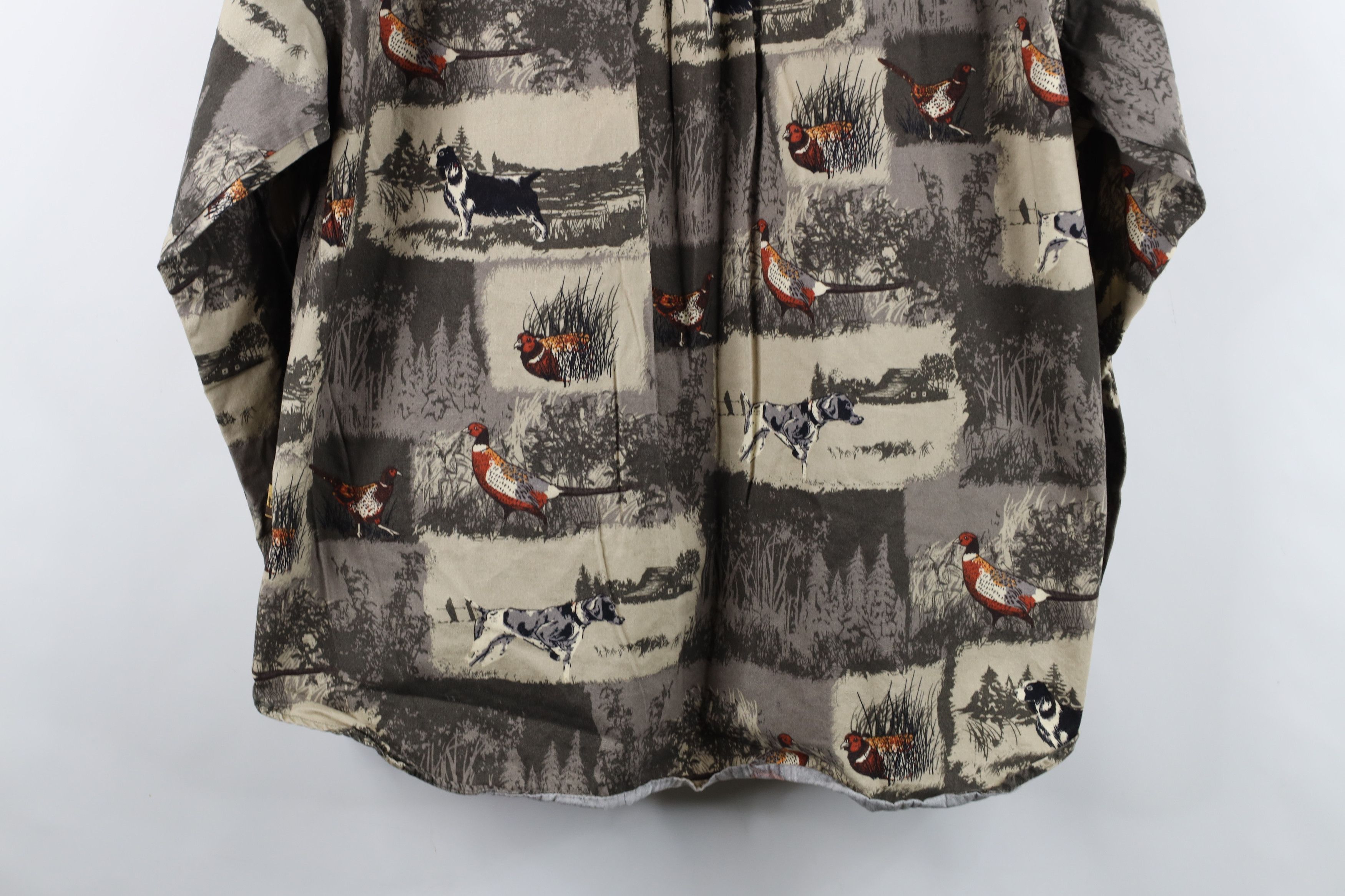 Vintage Vintage 90s Y2K Hunting Dog All Over Print Button Shirt Size US XL / EU 56 / 4 - 12 Thumbnail