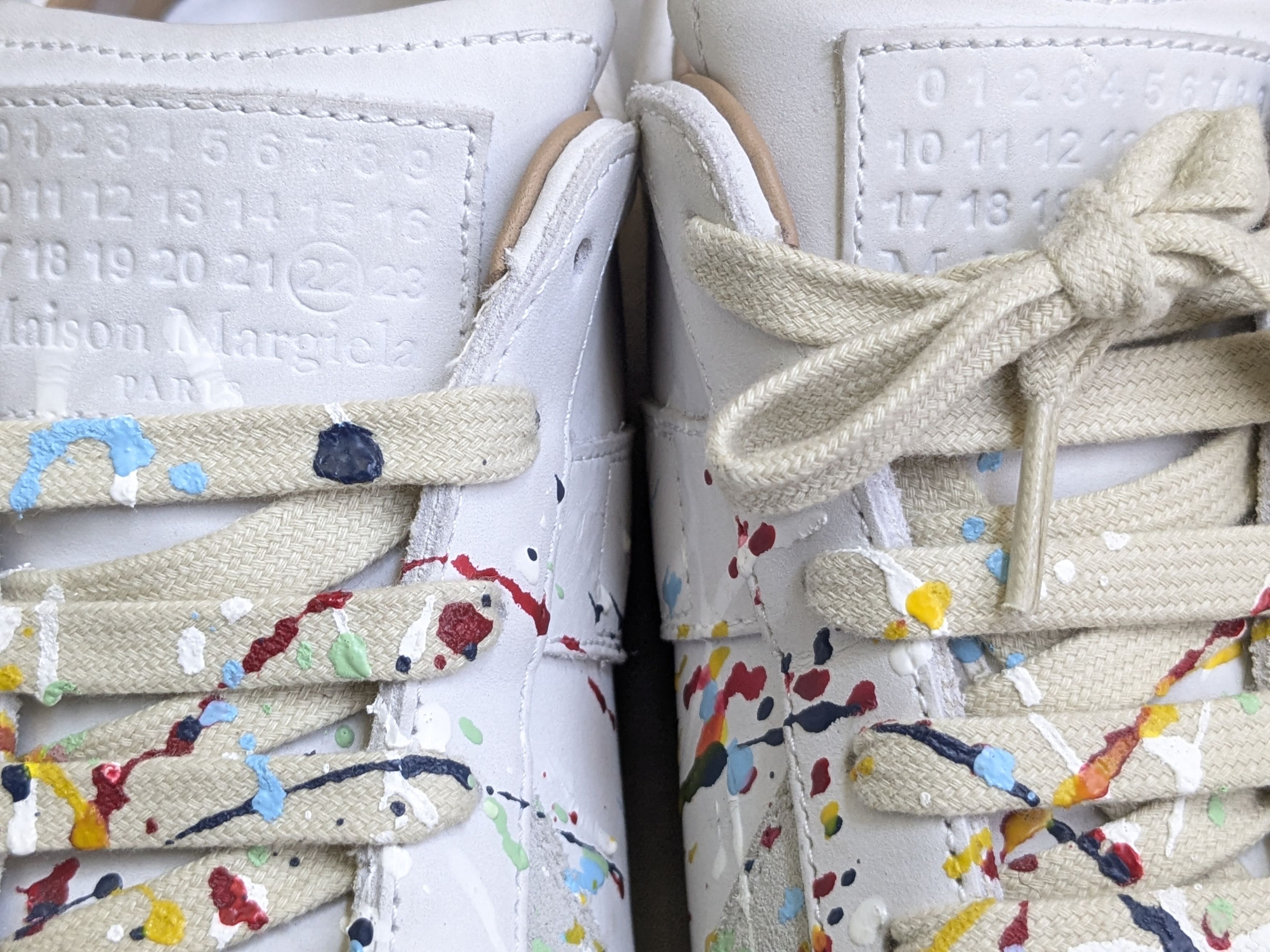 Maison Margiela Maison Margiela Replica GAT Paint Splatter 8 41 Low Tops Gum Size US 8 / EU 41 - 5 Thumbnail