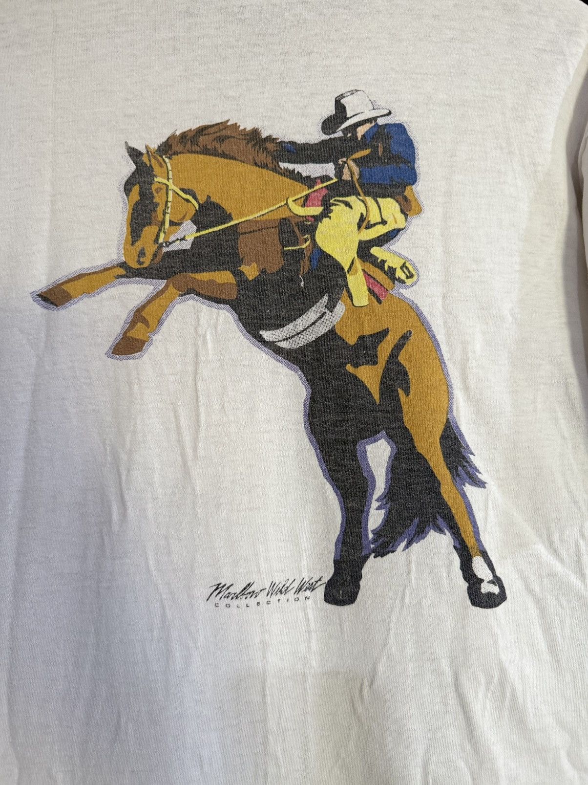 Marlboro Vintage 90s Marlboro Cowboy Man Wid West Collection Pocket T Size US XL / EU 56 / 4 - 2 Thumbnail