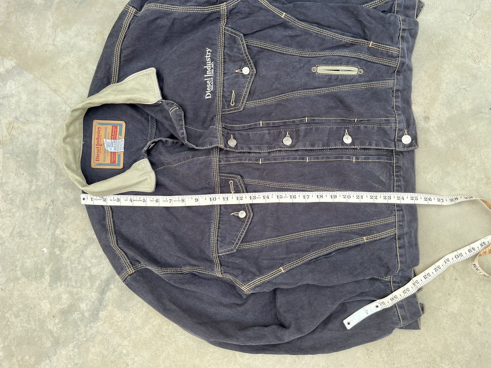 Diesel × Vintage RARE DIESEL INDUSTRY DENVER WORKWEAR DENIM JACKET 90s Size US S / EU 44-46 / 1 - 9 Thumbnail