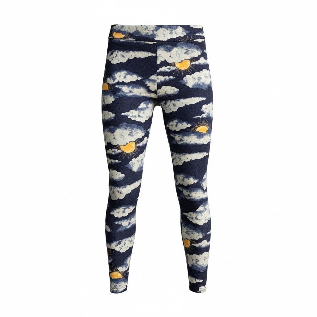 Lularoe Tc Tall & Curvy Leggings Celestial Sun Cloud Soft Os, Women's (Size 36)