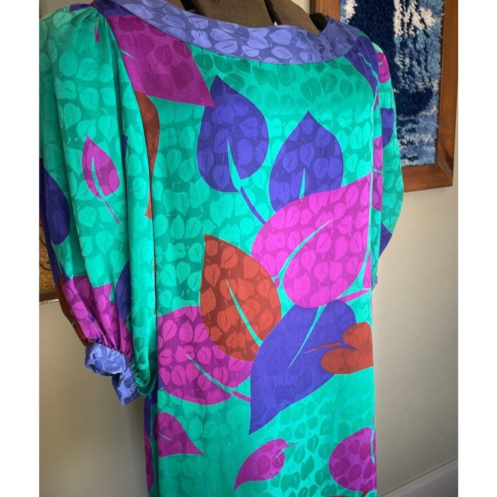 I. Magnin Vintage 90’s I. Magnin Flora Kung Silk Fancy Dress Size 2 Size XS / US 0-2 / IT 36-38 - 2 Thumbnail