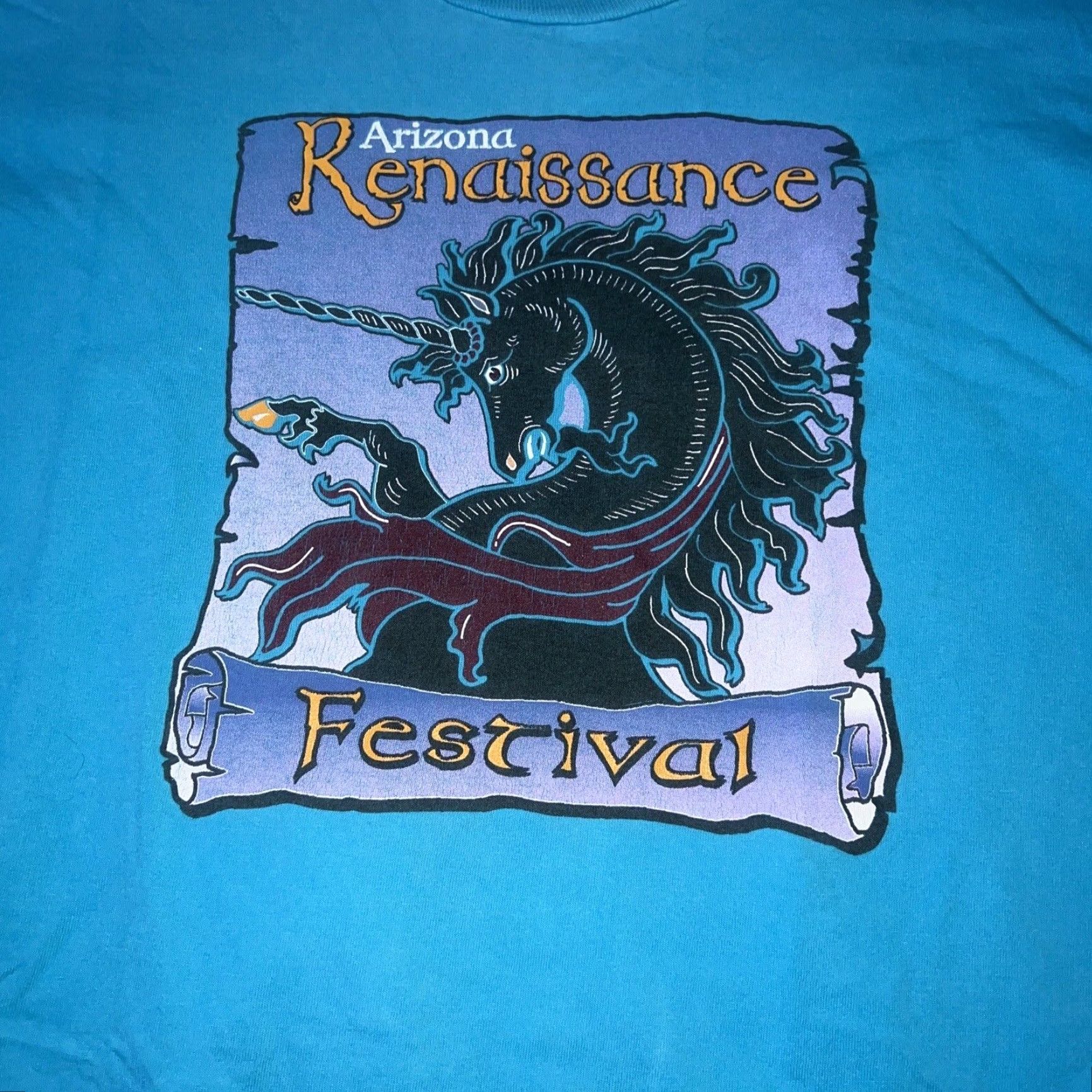 Vintage VINTAGE Arizona Renaissance Festival T-Shirt Men XL Blue Stitch Single Stitch Clothing Size US XL / EU 56 / 4 - 2 Thumbnail
