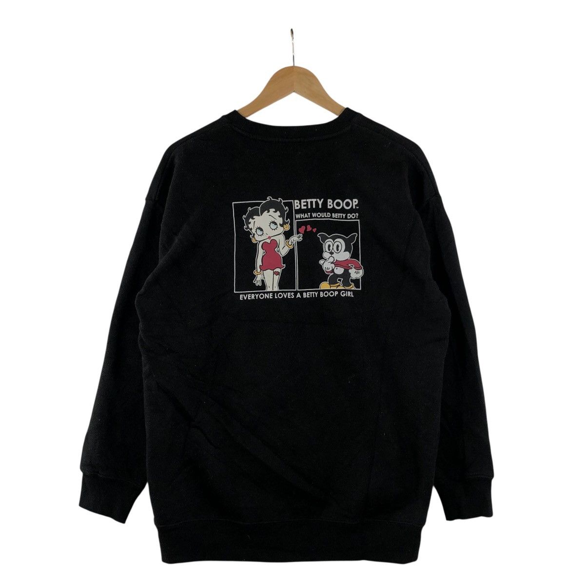 Vintage BETTY BOOP by Fleisher Studio Cartoon Crewneck Pullover Size US L / EU 52-54 / 3 - 1 Thumbnail