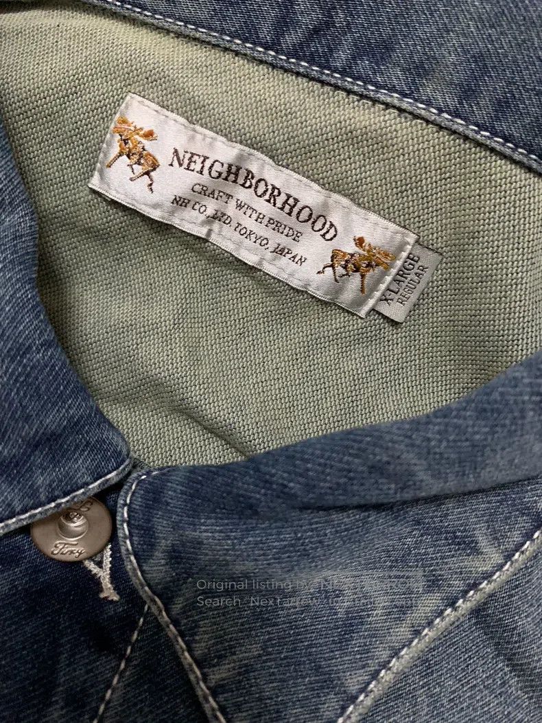 Neighborhood Neighborhood Distressed Destroyed Faded Lapel Single Breas Size US XL / EU 56 / 4 - 4 Thumbnail