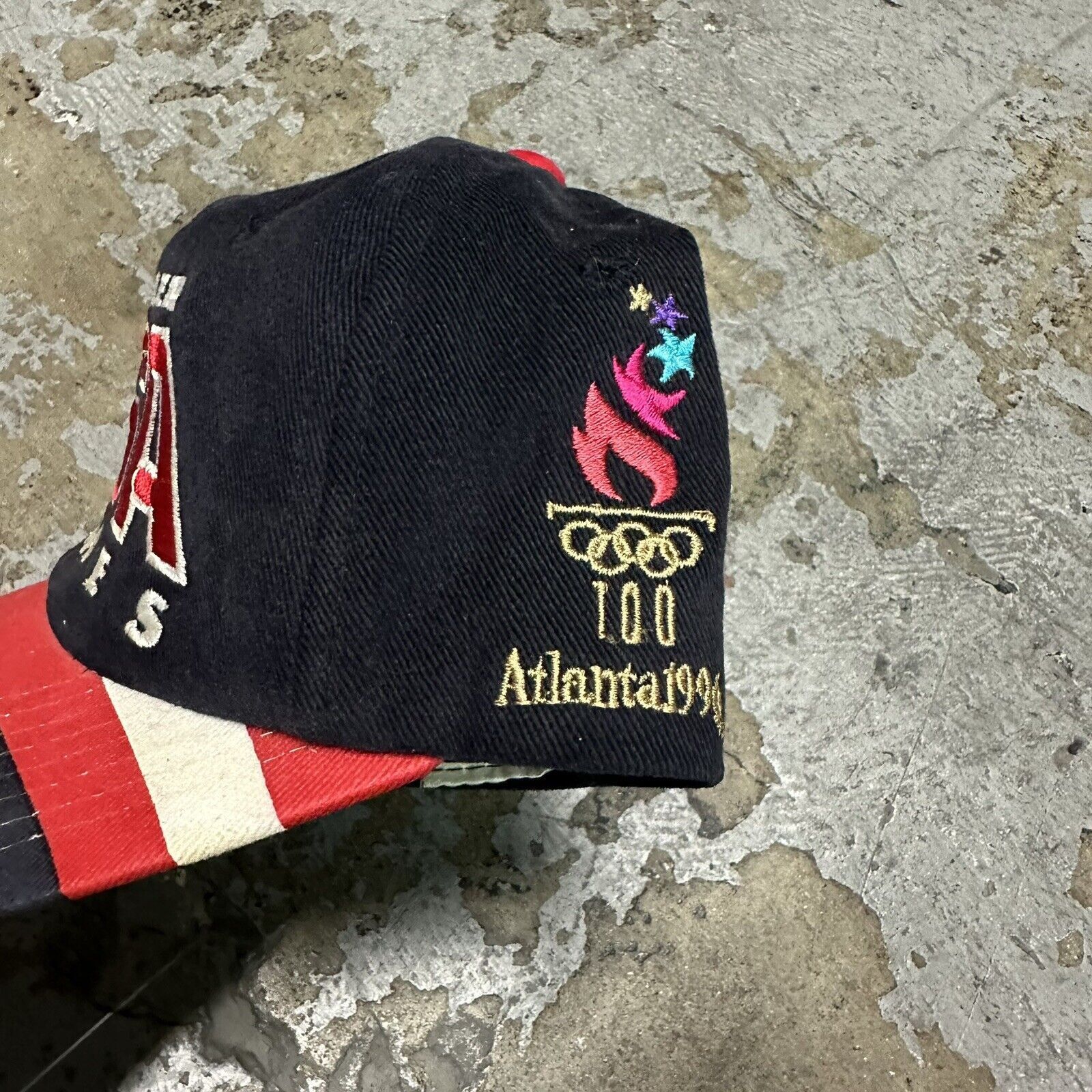 Starter × USA Olympics × Vintage Vintage Starter USA Atlanta Summer Olympics Snapback Hat Size ONE SIZE - 2 Thumbnail