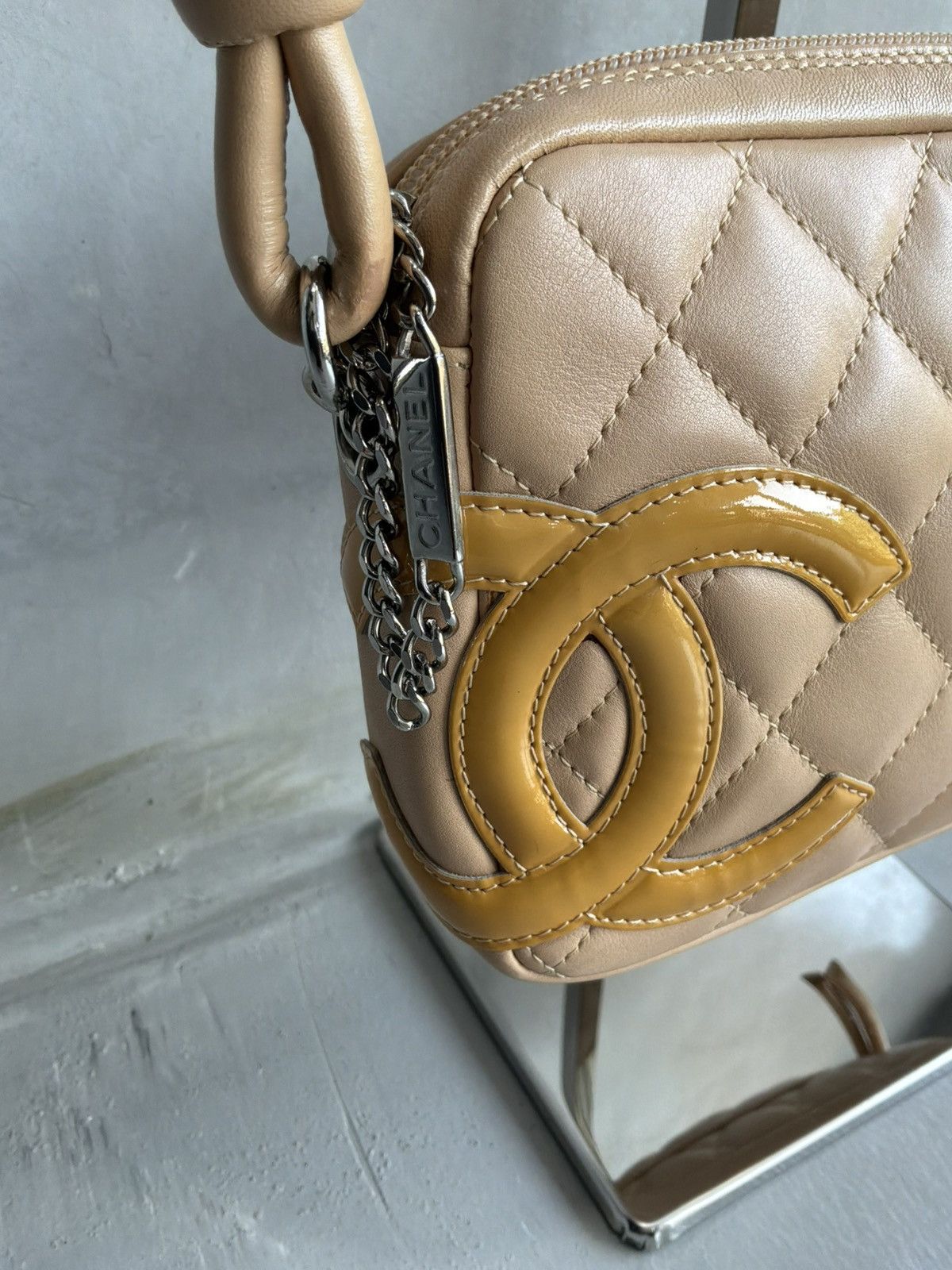 Chanel Chanel - Beige Ligne Cambon Pochette Size ONE SIZE - 6 Thumbnail