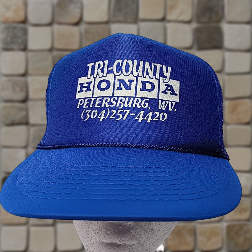 Vintage VINTAGE Otto Cap Hat Foam Trucker Adjustable Snapback Men Blue Cars Trucks Auto Vintage Size ONE SIZE - 1 Thumbnail