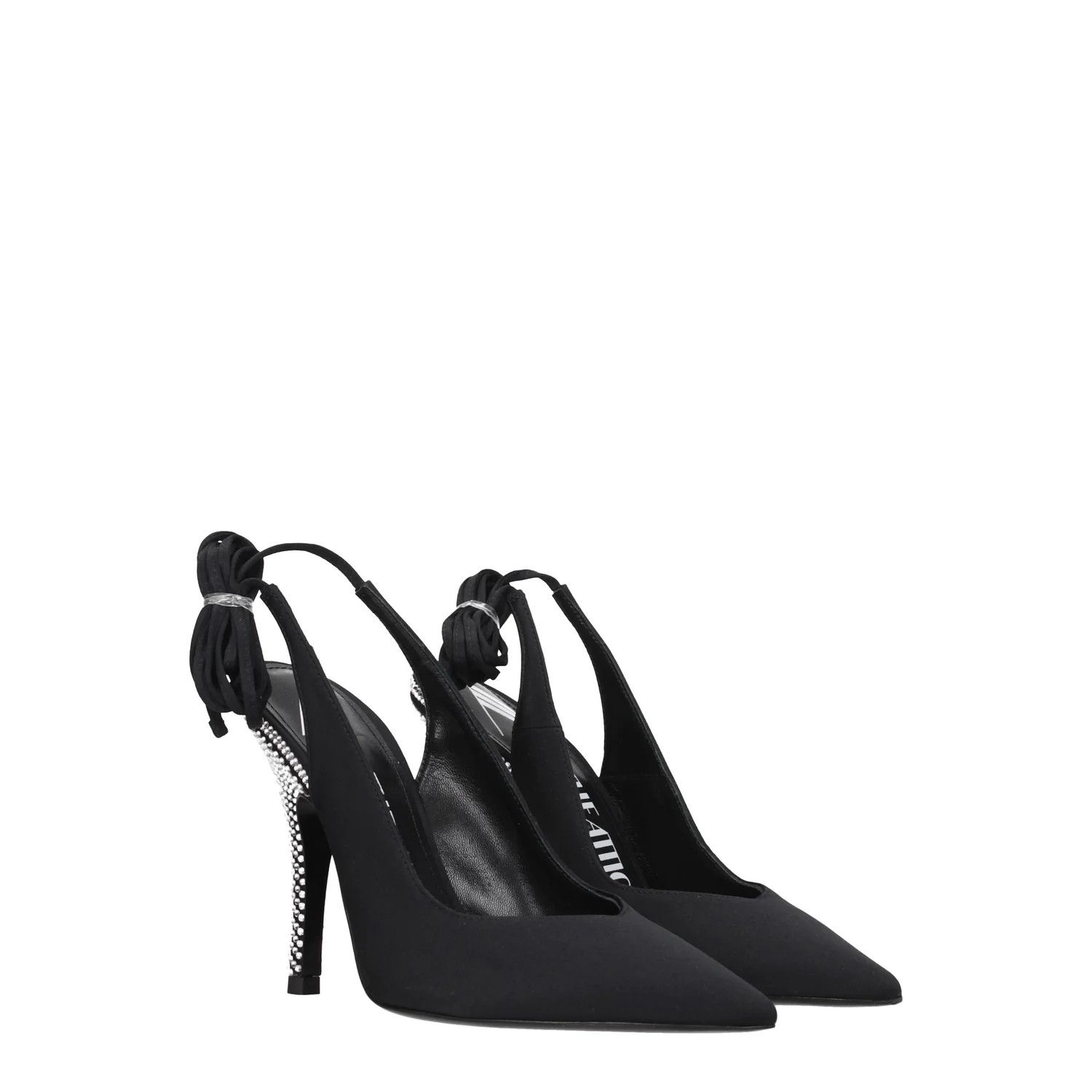 The Attico ob1o1e1224 Satin Sandals in Black Size US 6 / IT 36 - 2 Thumbnail