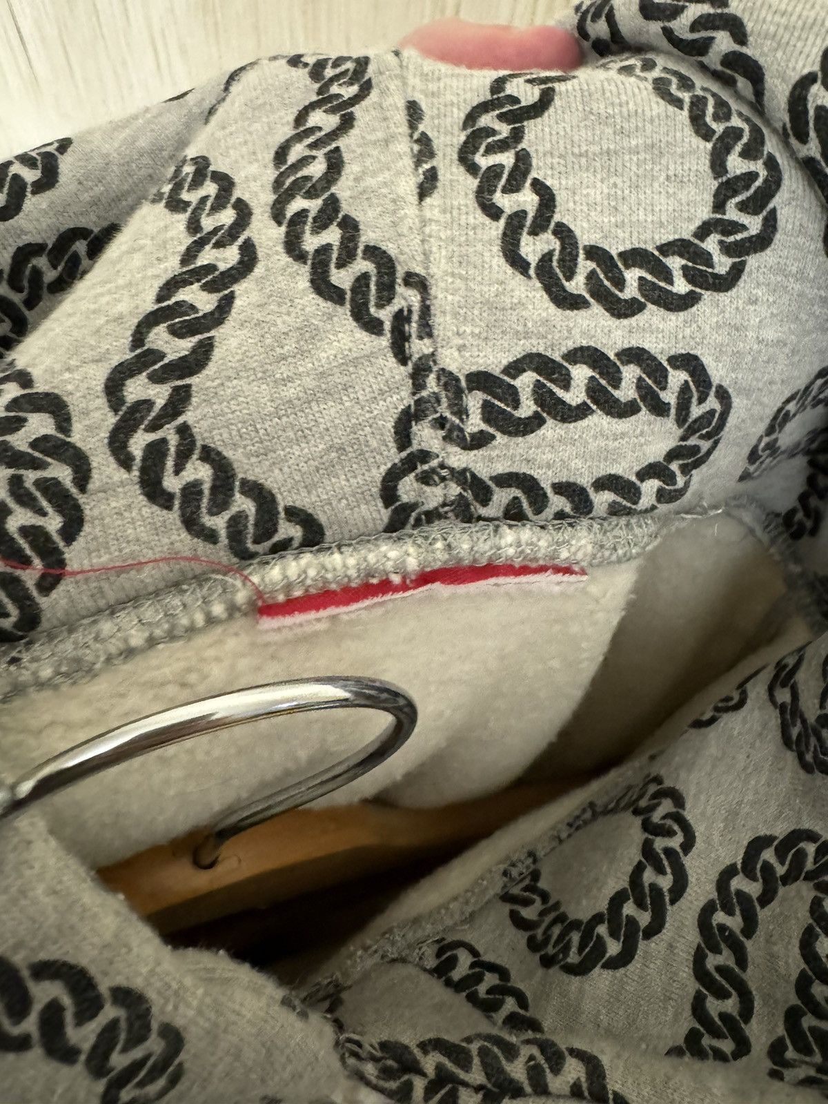 Supreme Rare Vintage supreme 90s 00s chain fullprint hoodie Size US M / EU 48-50 / 2 - 12 Thumbnail