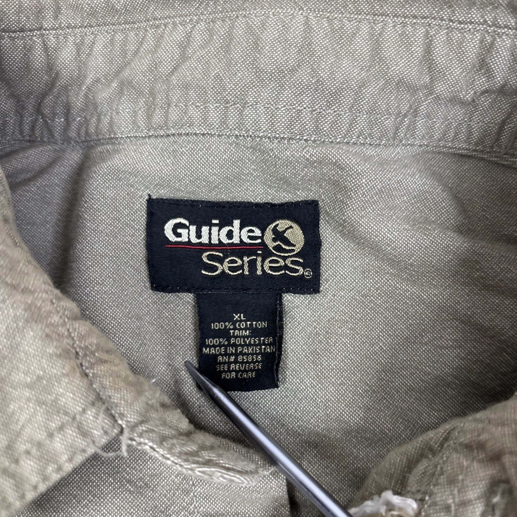 Vintage Guide Series Button-Up Shirt Men’s XL Beige Khaki Hunting Padded Shooting Shirt Mens XL Beige Padded Short Sleeve Size US XL / EU 56 / 4 - 3 Thumbnail