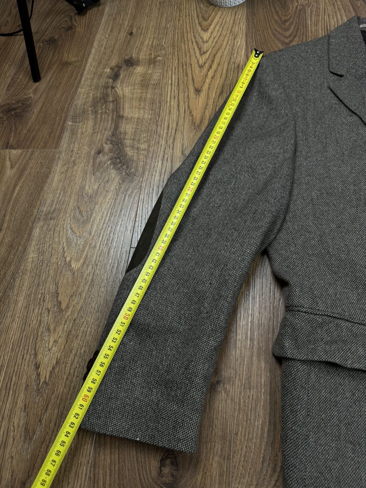 Burberry Vintage wool navy blazer Burberry original luxury item Size 54L - 6 Thumbnail