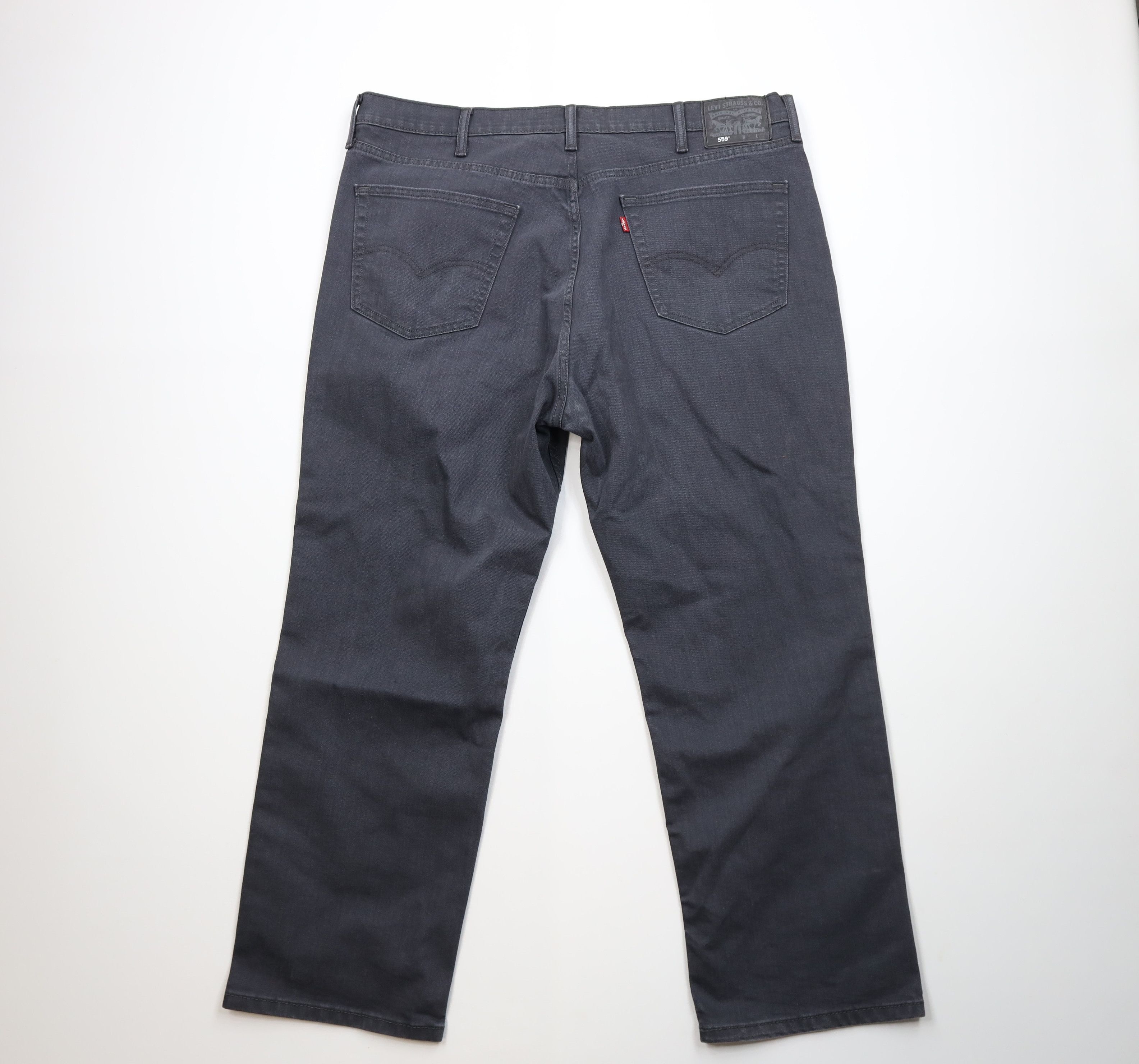 Levi's Vintage Y2K Levis 559 Straight Wide Leg Jeans Dark Gray Size US 44 / EU 60 - 8 Thumbnail